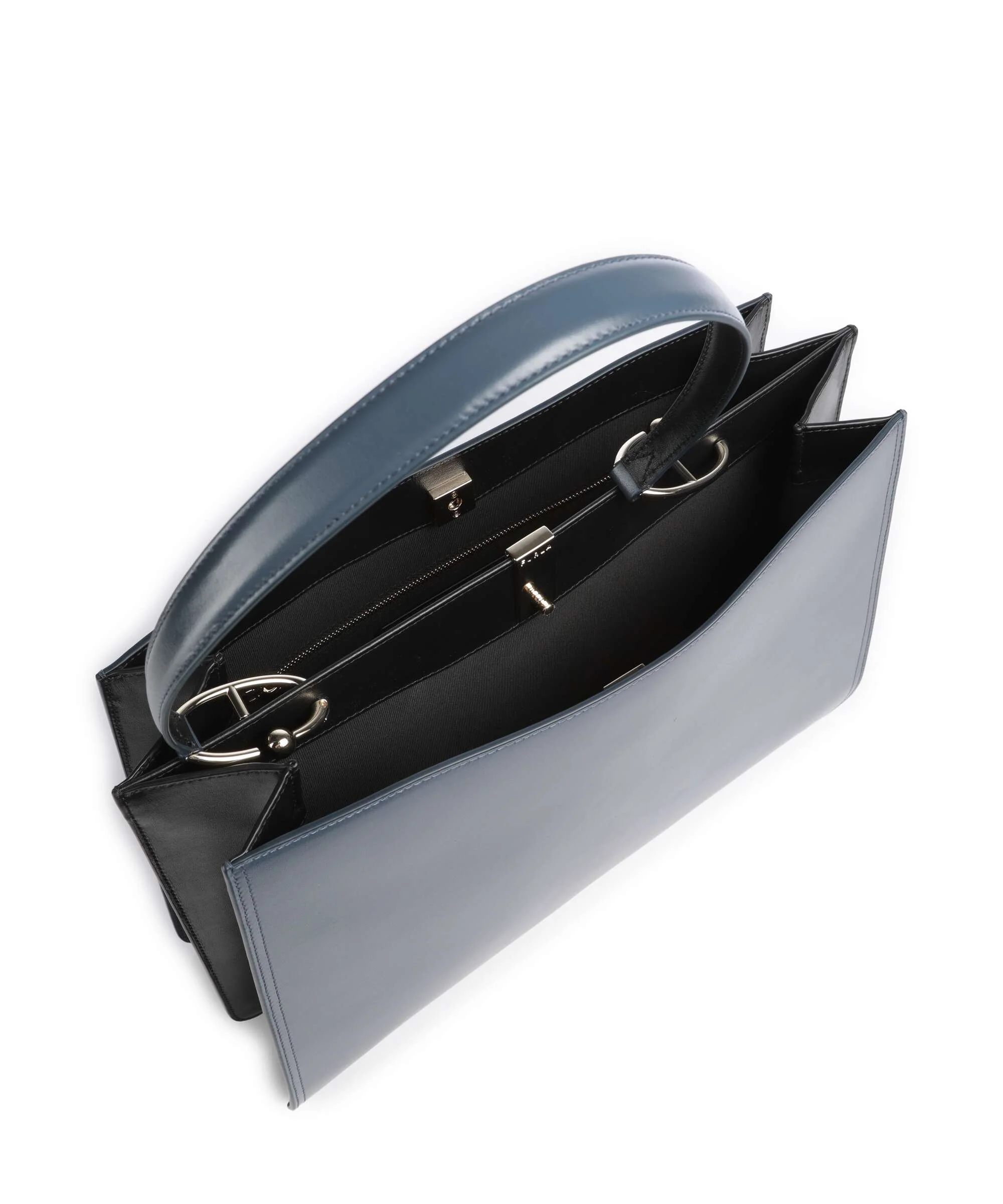 Furla Agata L Tote bag grigio blu/nero - Image 5