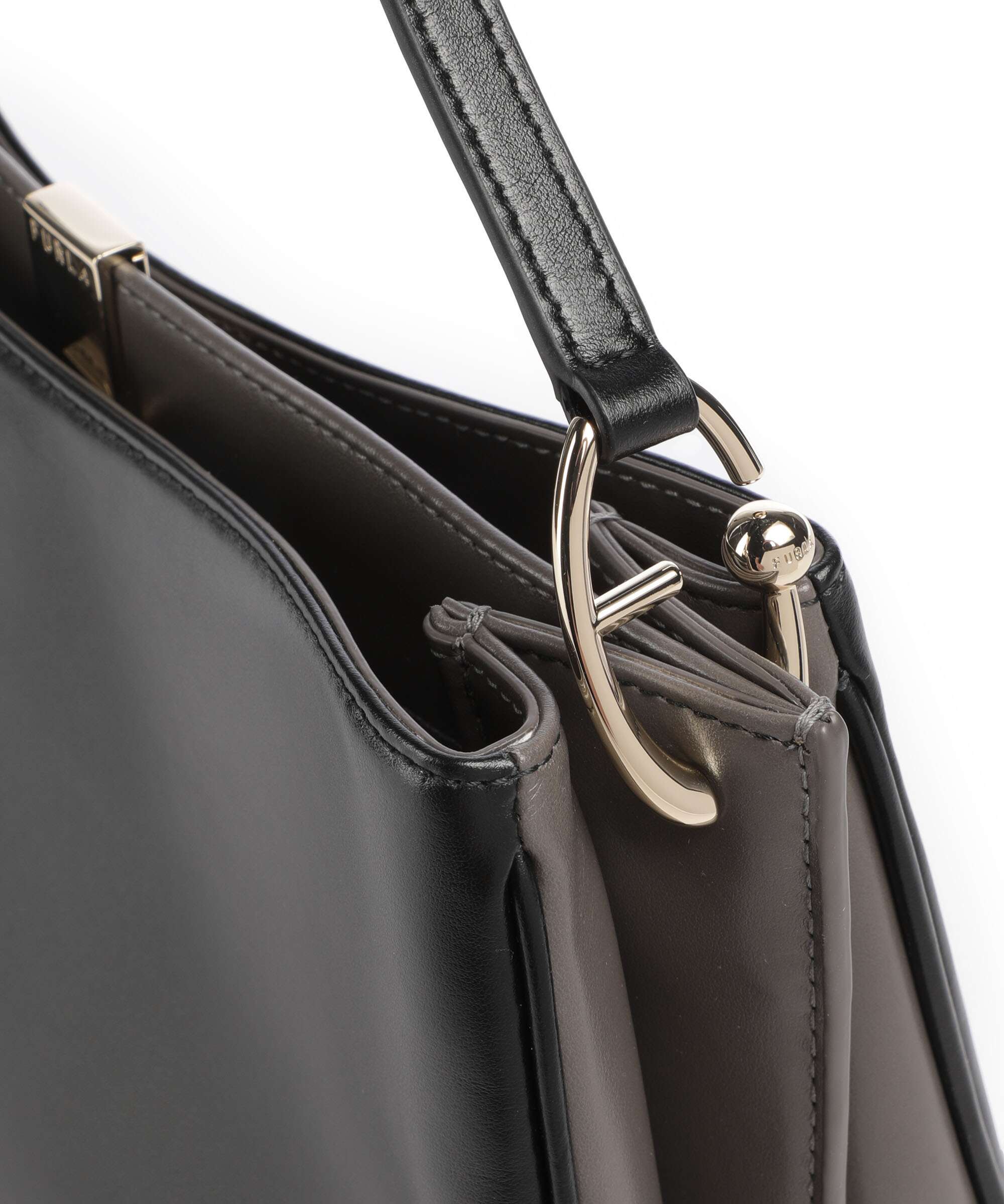 Furla Agata M Crossbody bag nero/urban gray - Image 4
