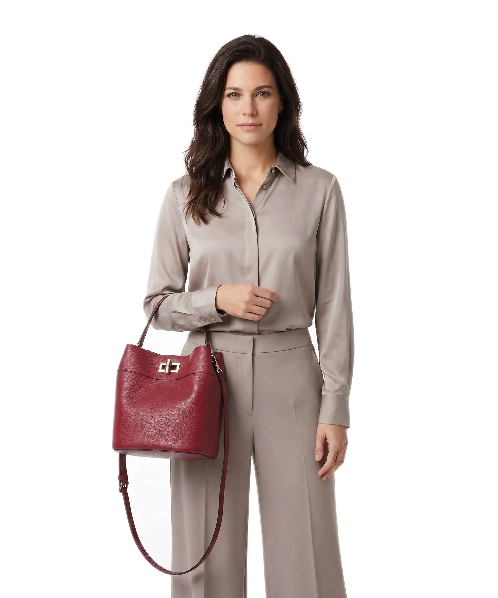 Furla Amelia M Bucket bag ciliegia - Image 3
