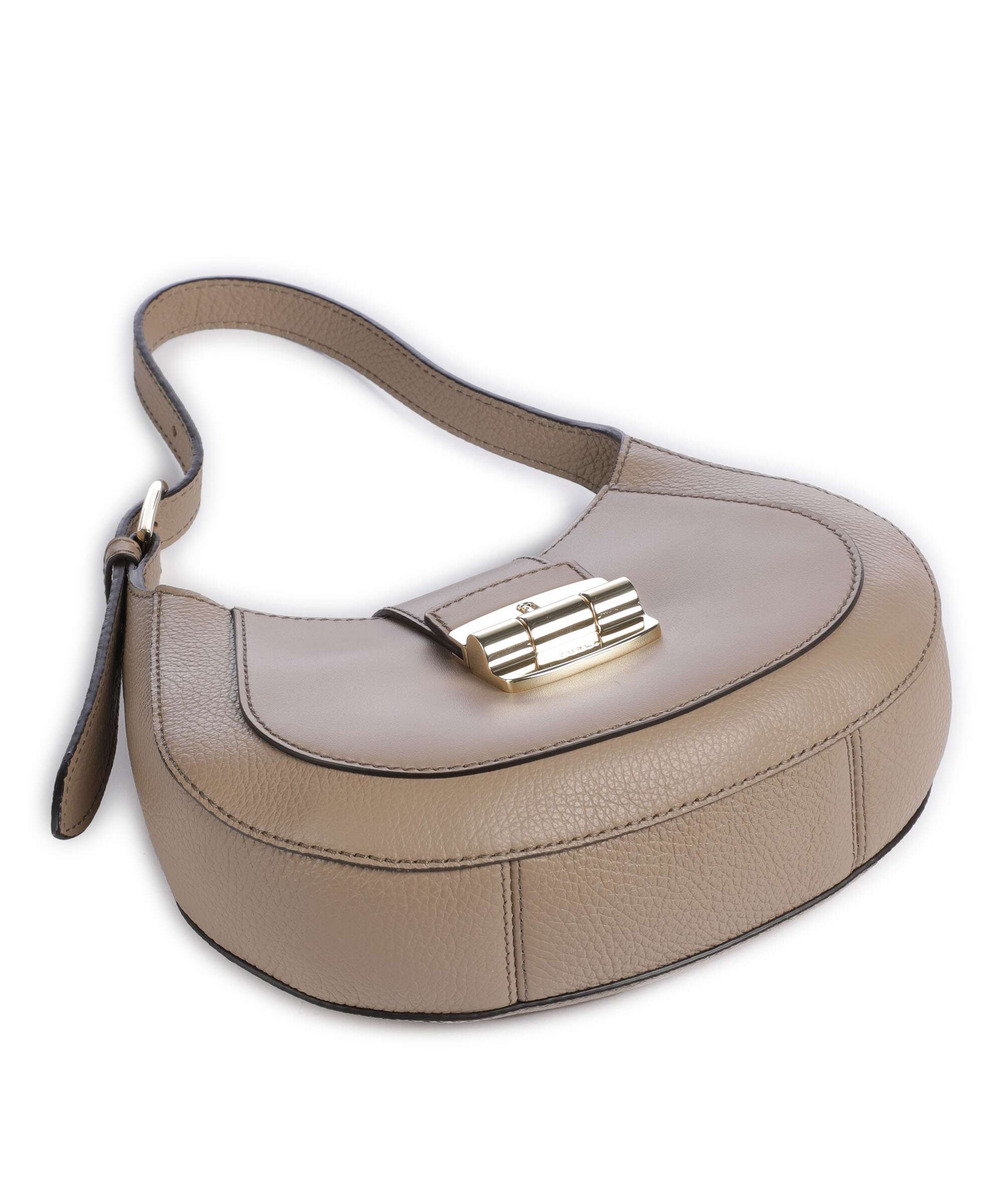 Furla Club 2 S Hobo bag greige - Image 5