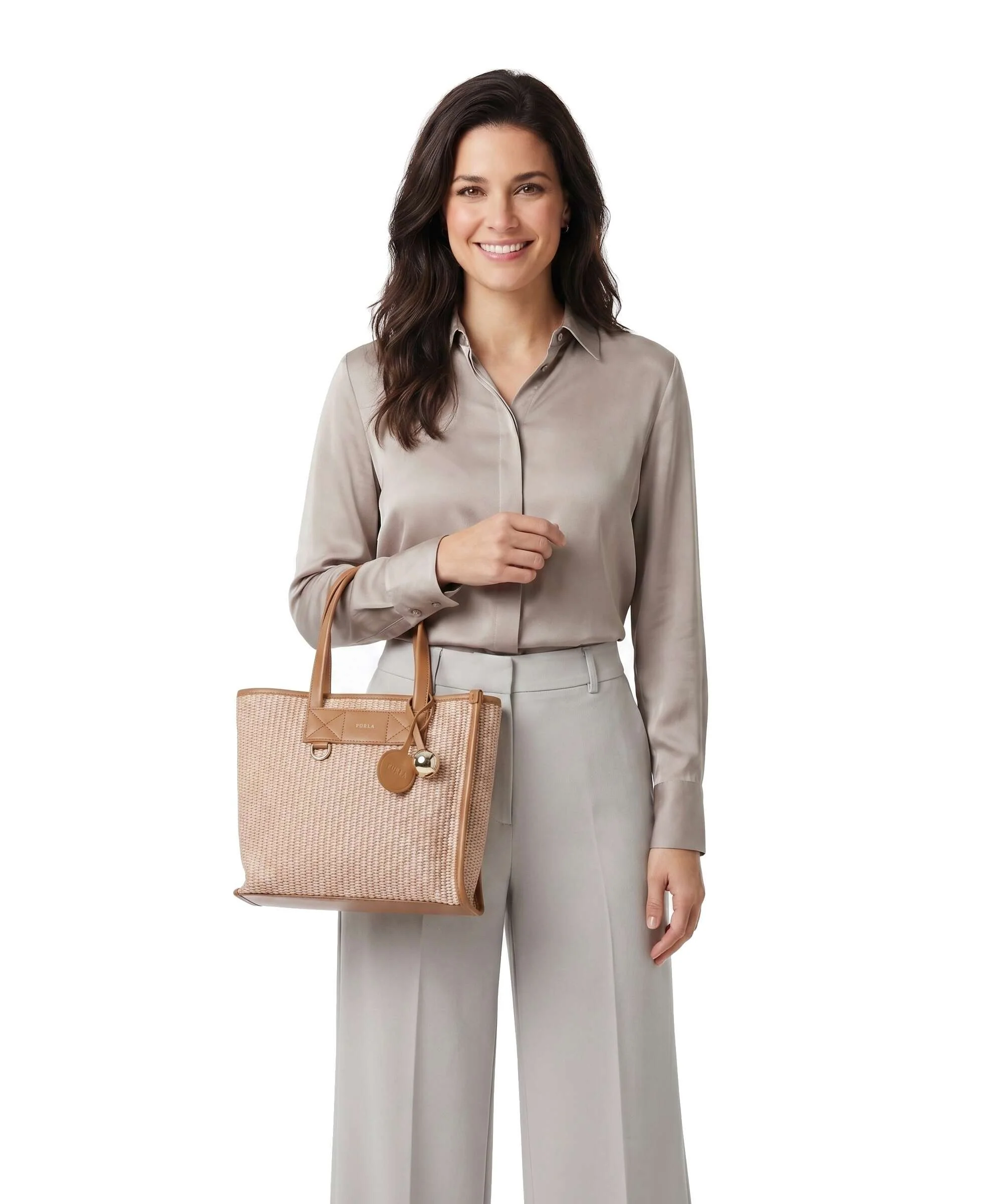 Furla Divide It S Handbag toni naturale/tabacco - Image 3