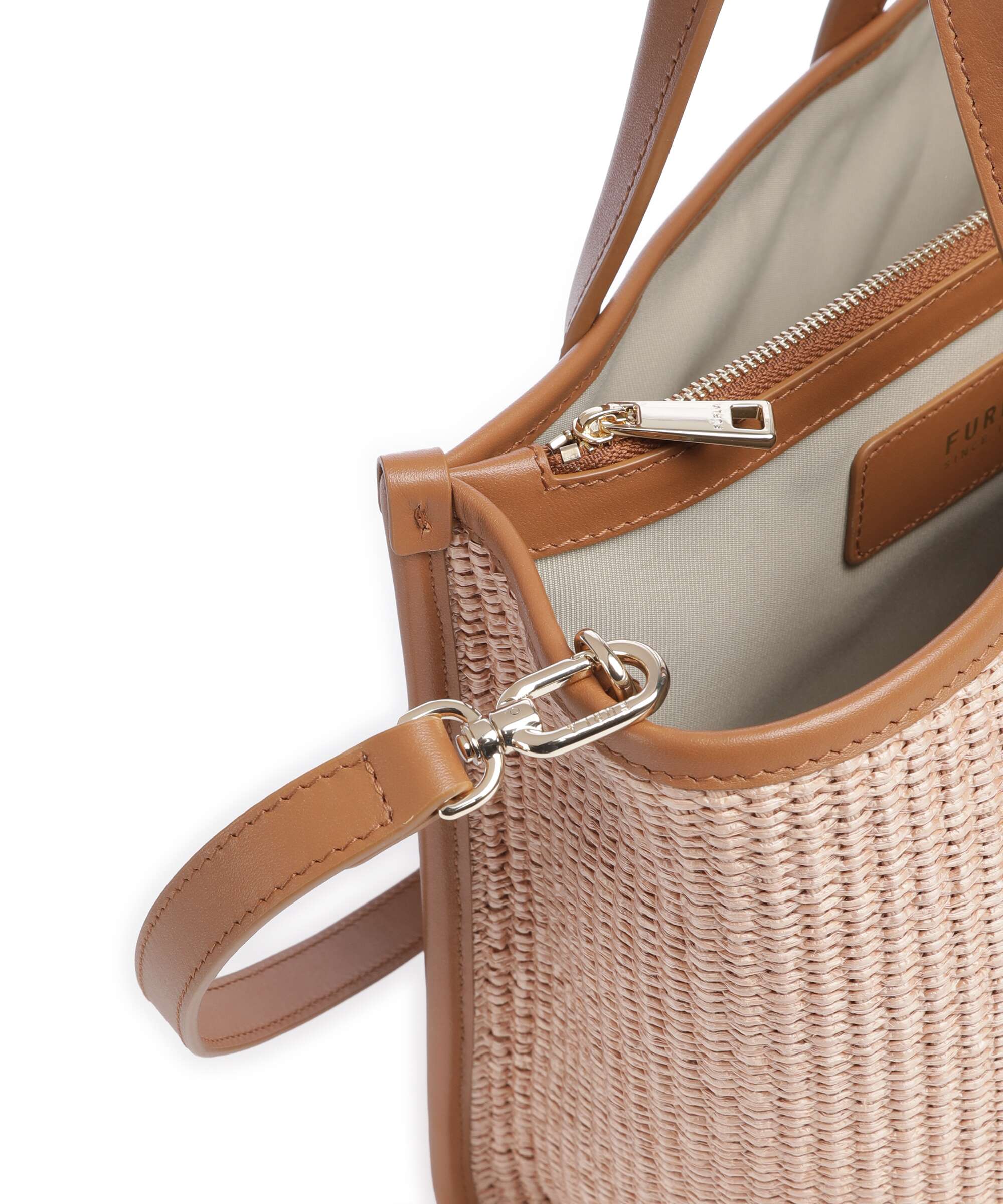 Furla Divide It S Handbag toni naturale/tabacco - Image 4