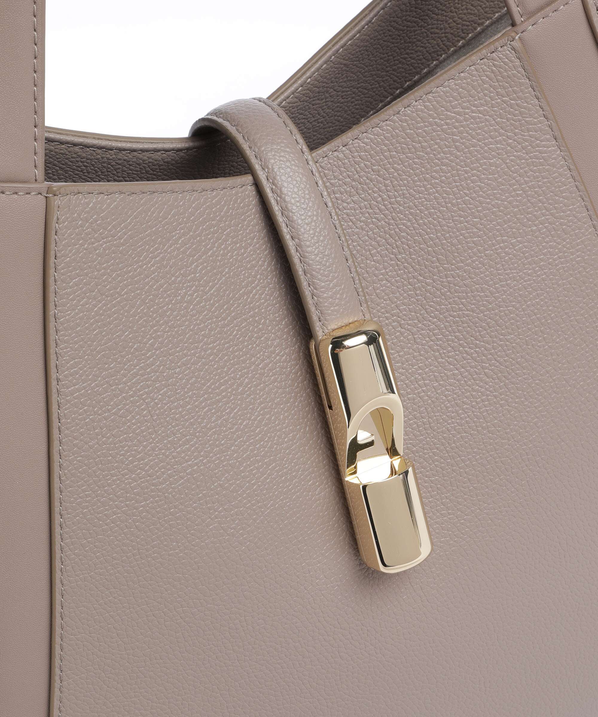 Furla Goccia L Tote bag stucco gray/mauve - Image 4