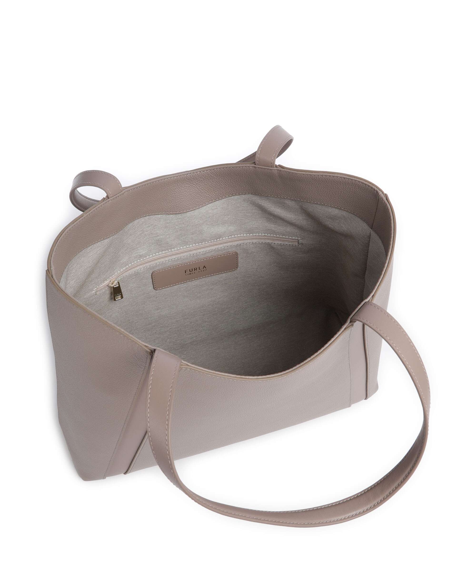 Furla Goccia L Tote bag stucco gray/mauve - Image 6