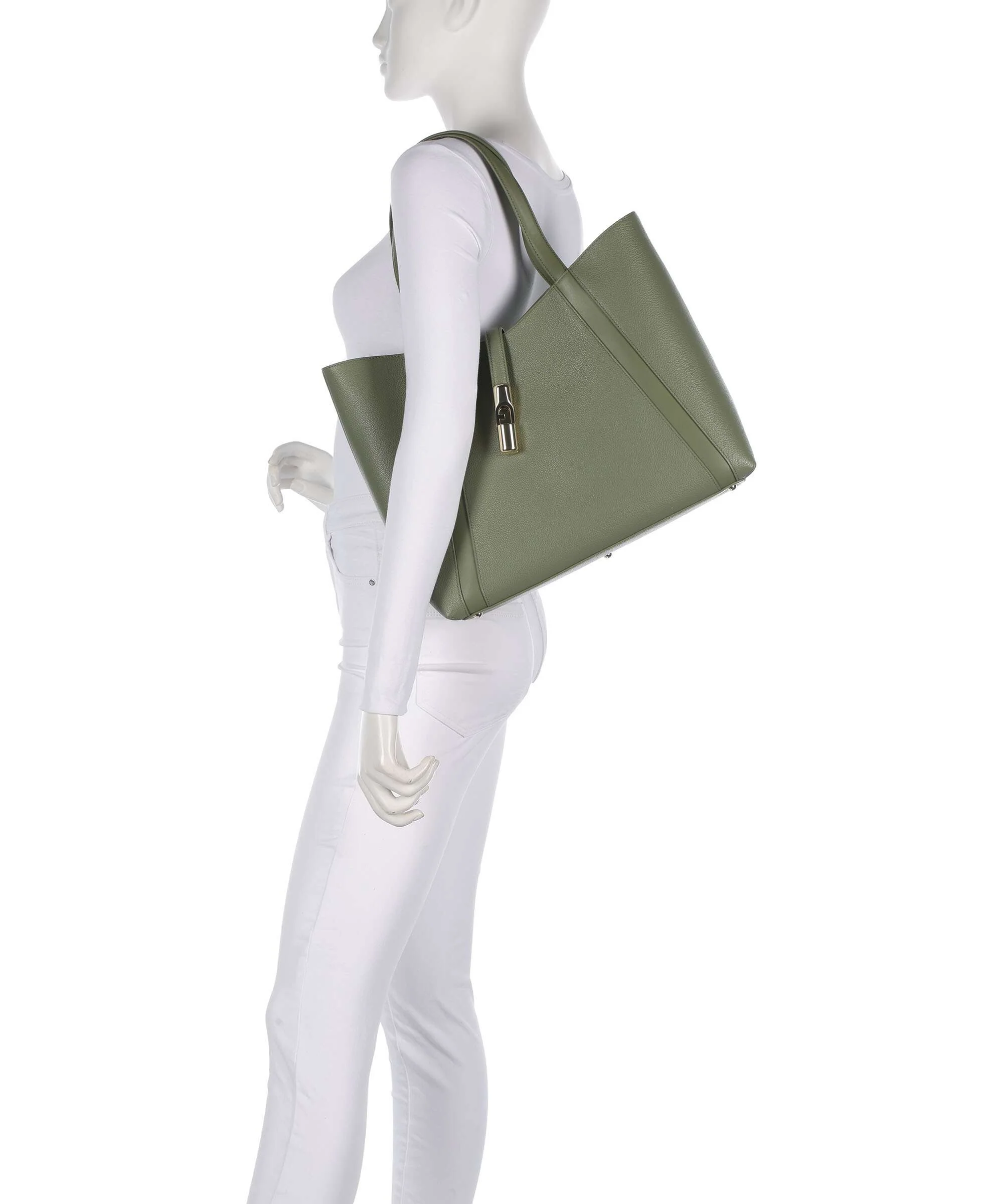 Furla Goccia L Tote bag avocado - Image 3