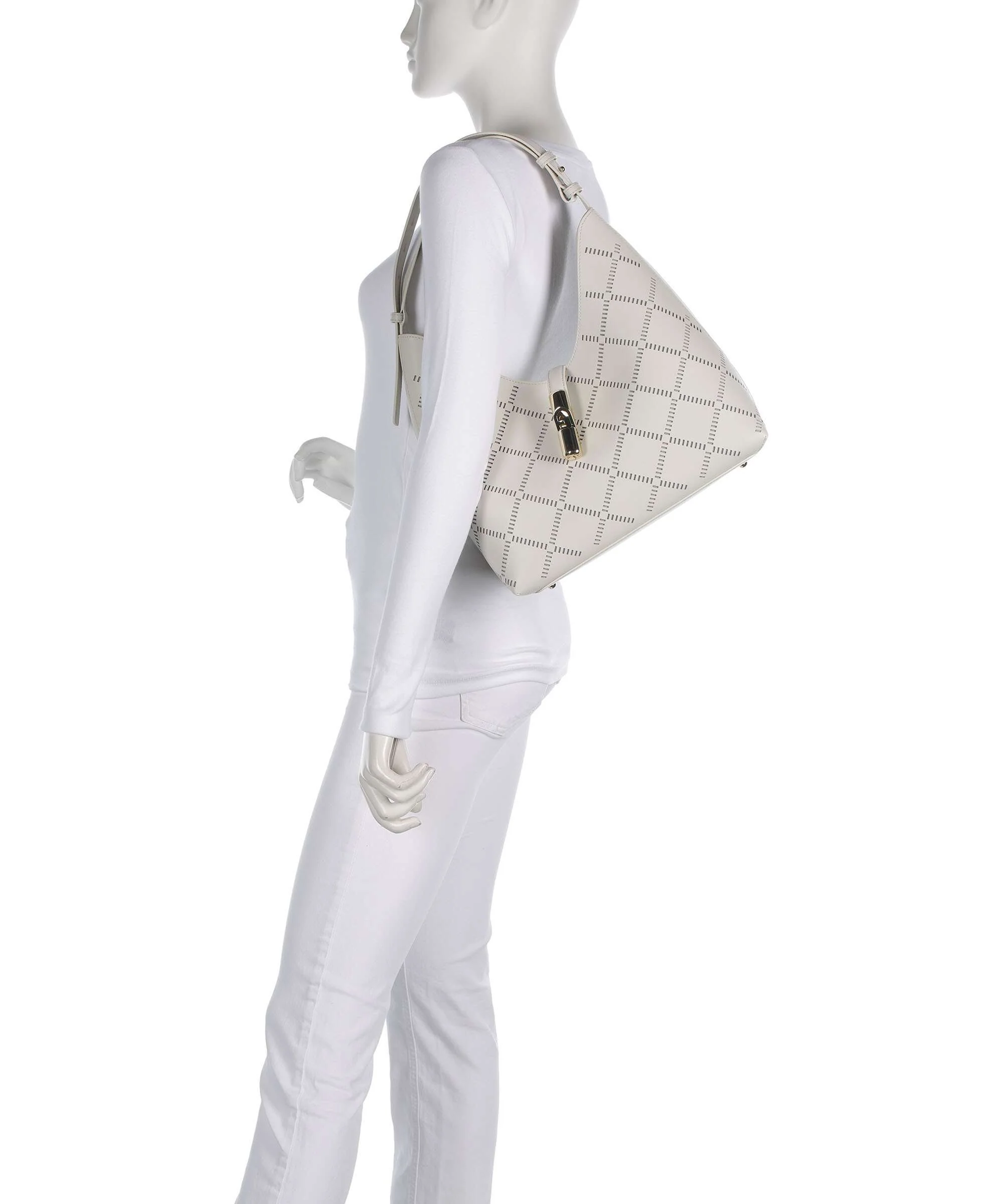 Furla Goccia M Hobo bag marshmallow - Image 3