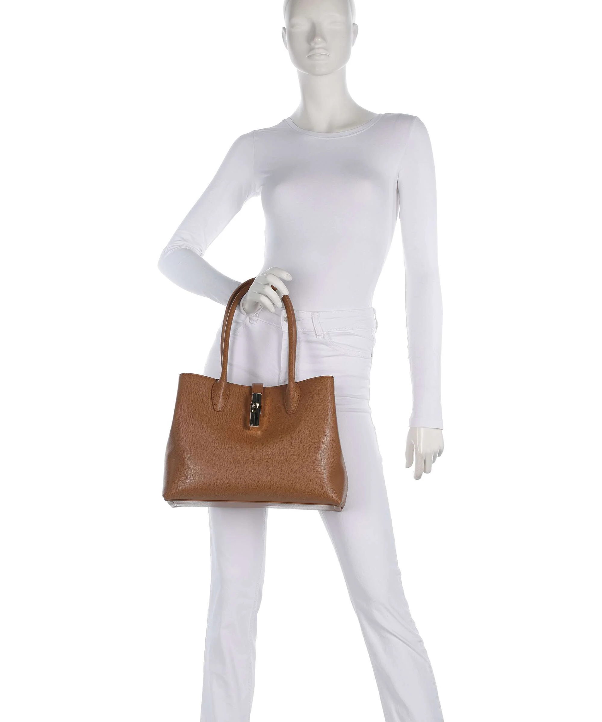 Furla Goccia M Tote bag tabacco - Image 3