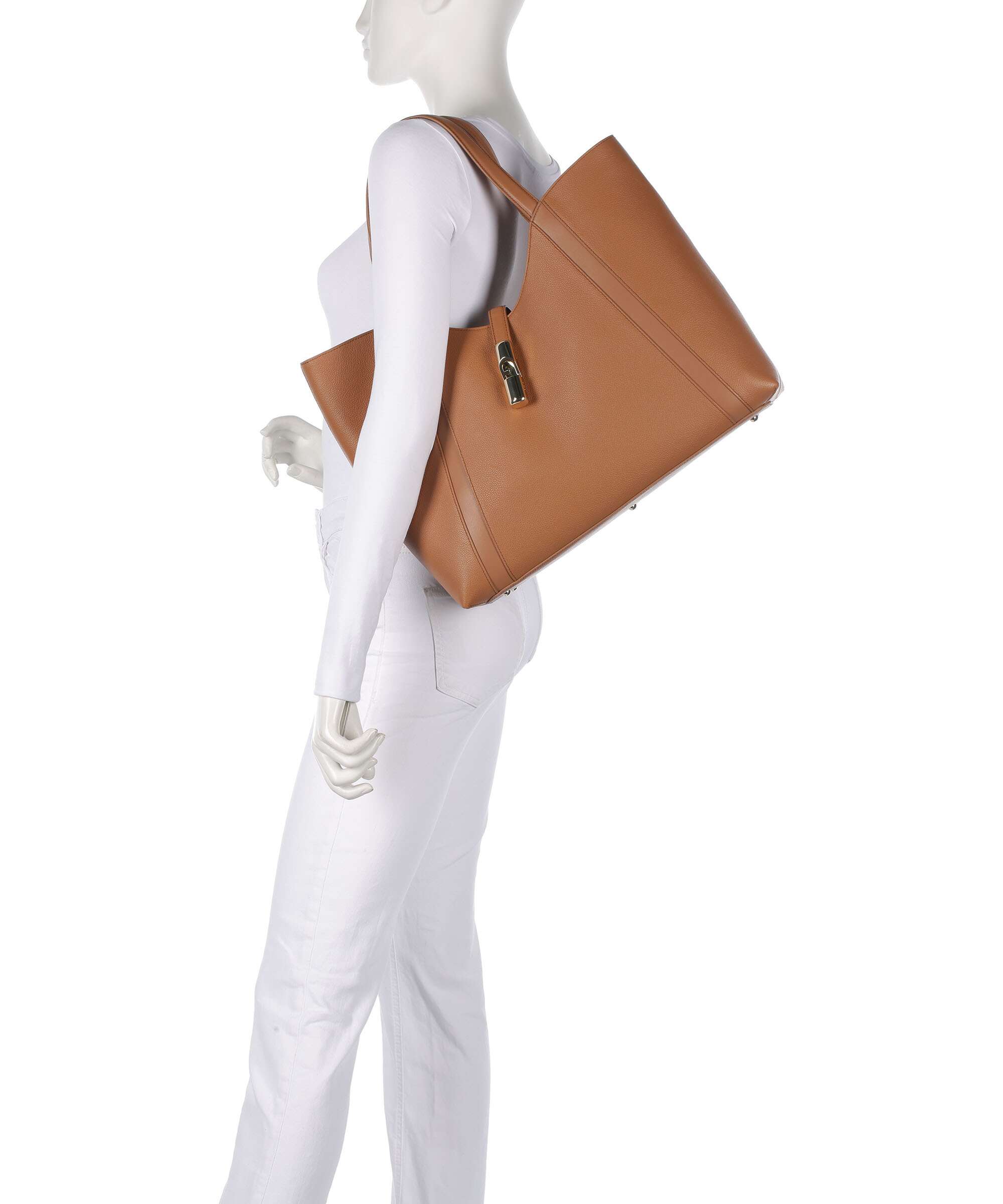 Furla Goccia XL Tote bag brandy - Image 3