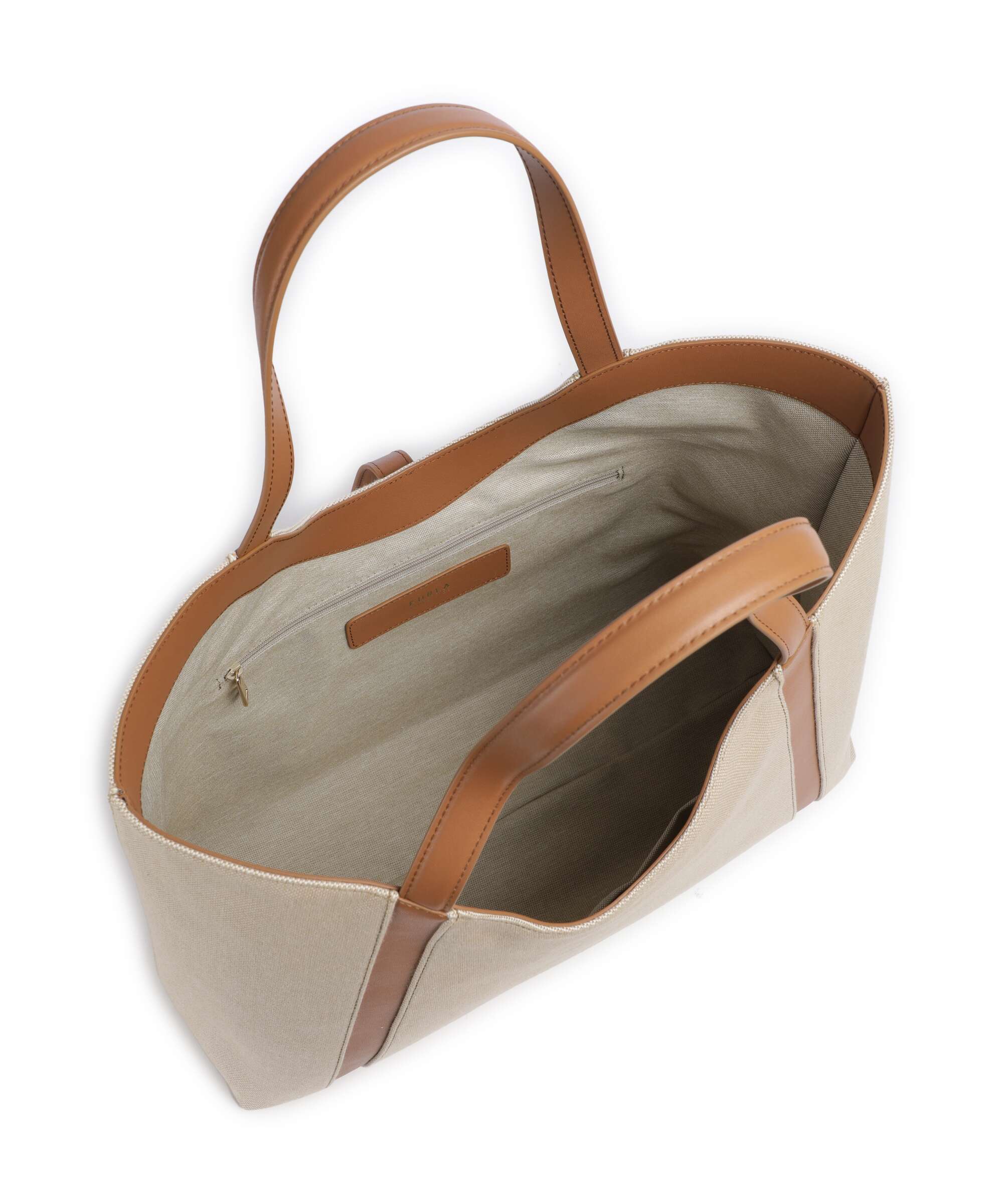 Furla Goccia XL Tote bag naturale/brandy - Image 5