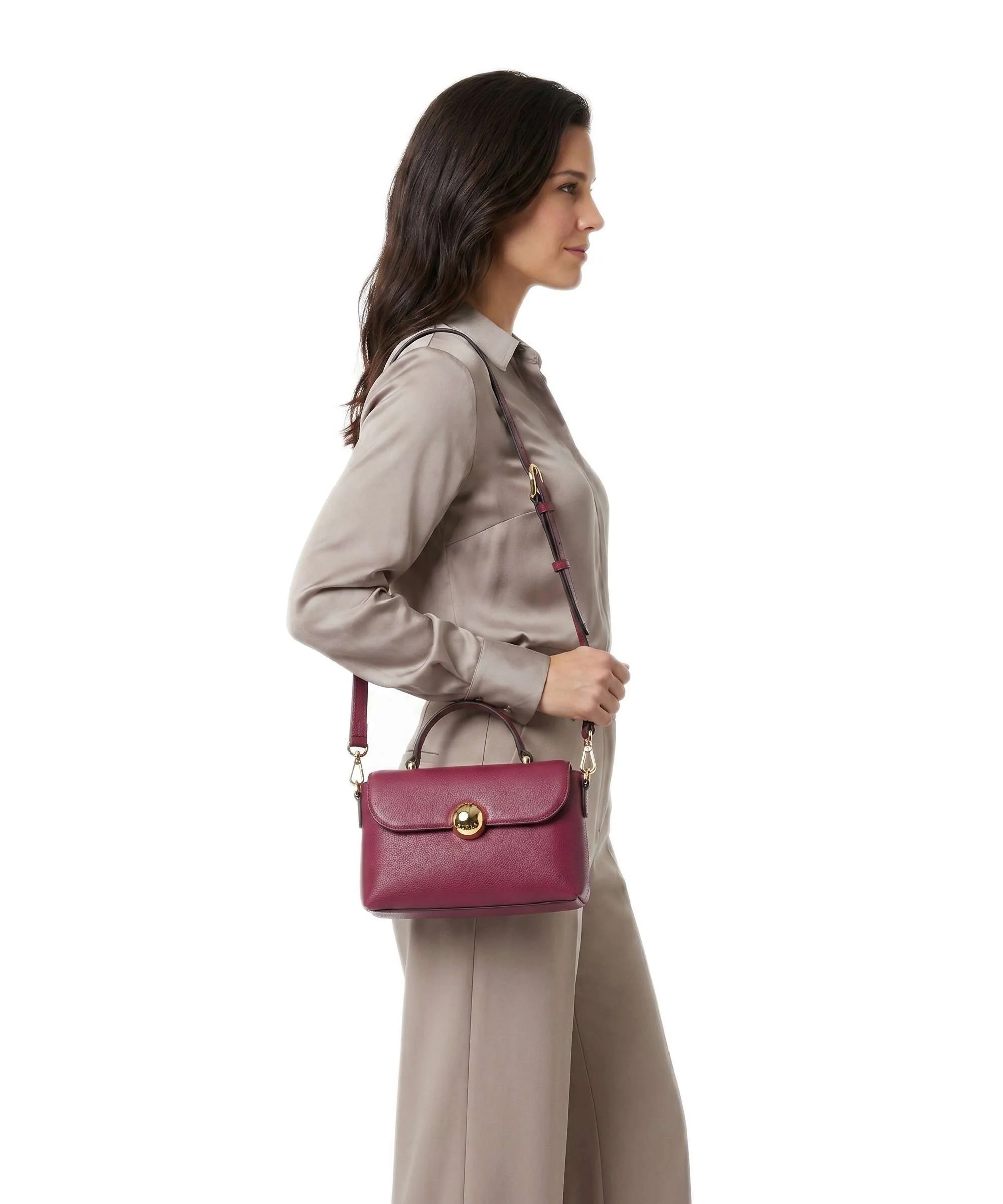 Furla Moonlight Mini Crossbody bag rododendro - Image 3