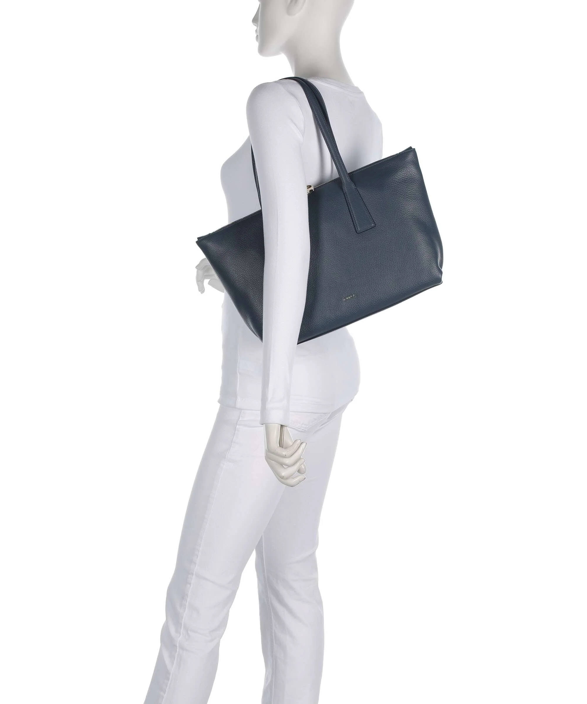 Furla Olivia M Tote bag grigio blu - Image 3