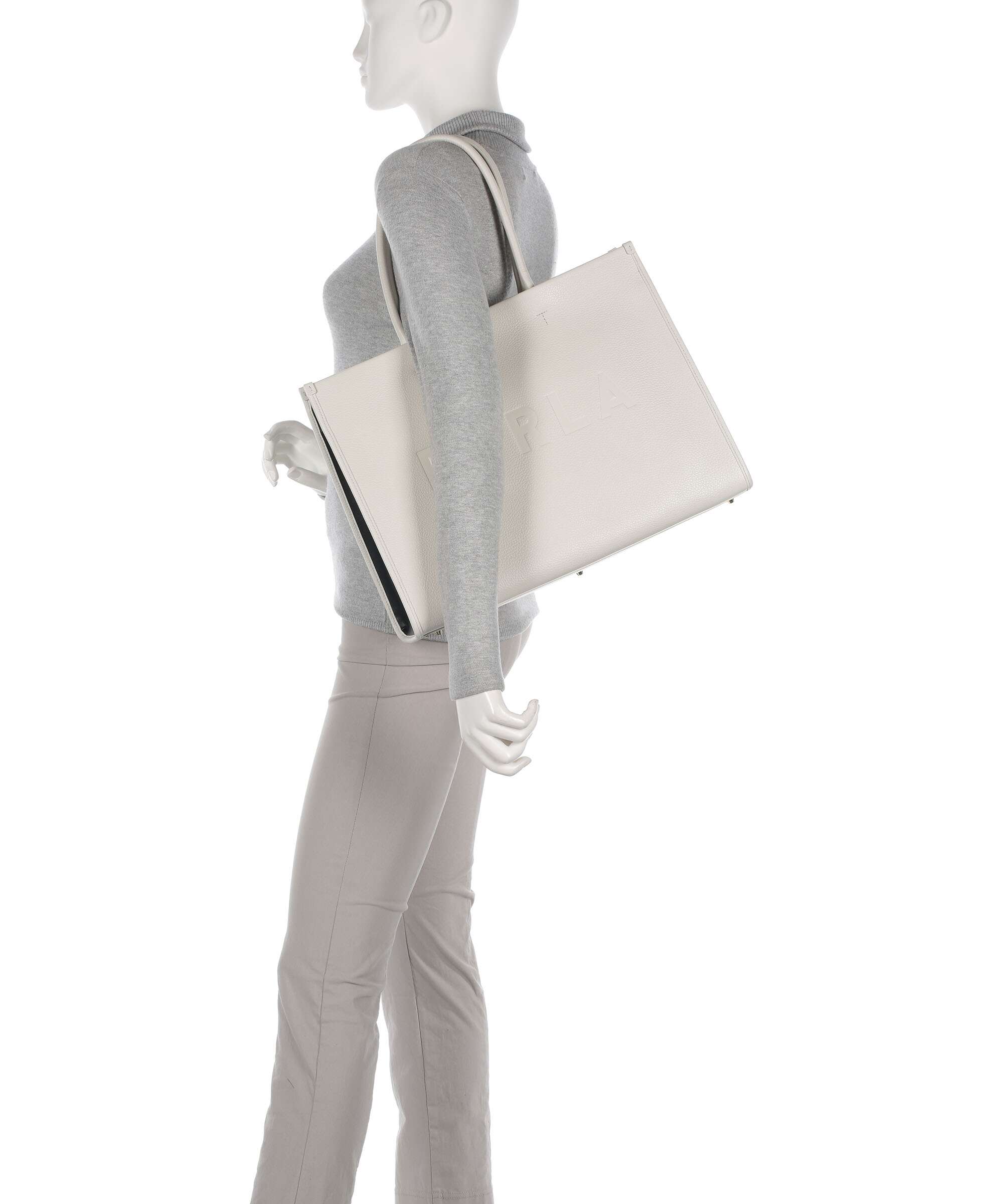 Furla Opportunity L Tote bag marshmallow/nero - Image 3