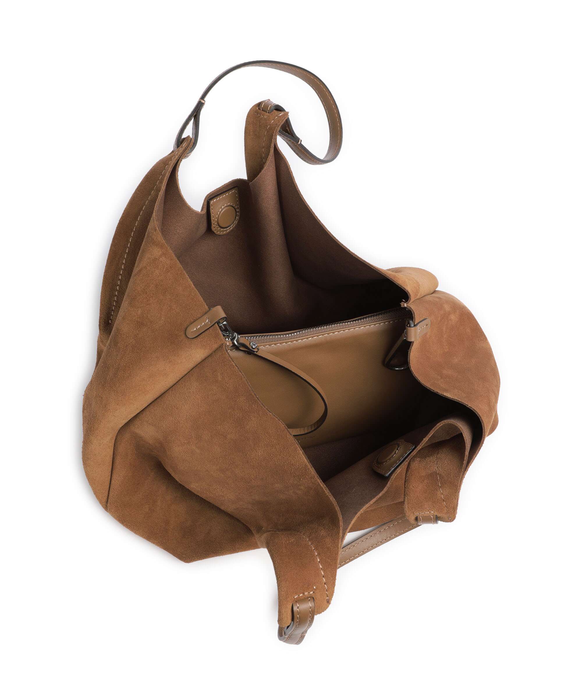 Gianni Chiarini Dua L Hobo bag caramel - Image 6
