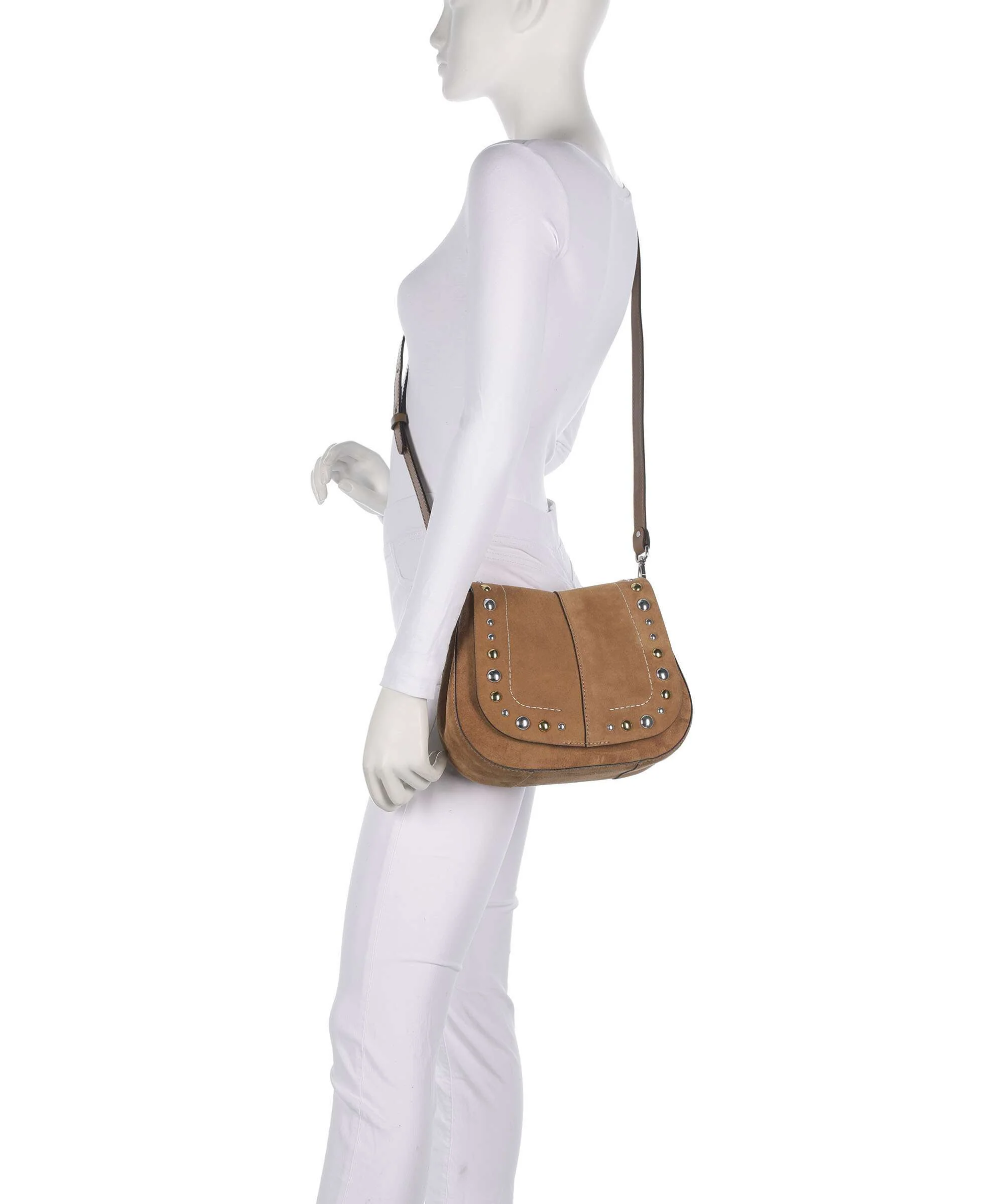 Gianni Chiarini Helena Round Shoulder bag caramel - Image 4