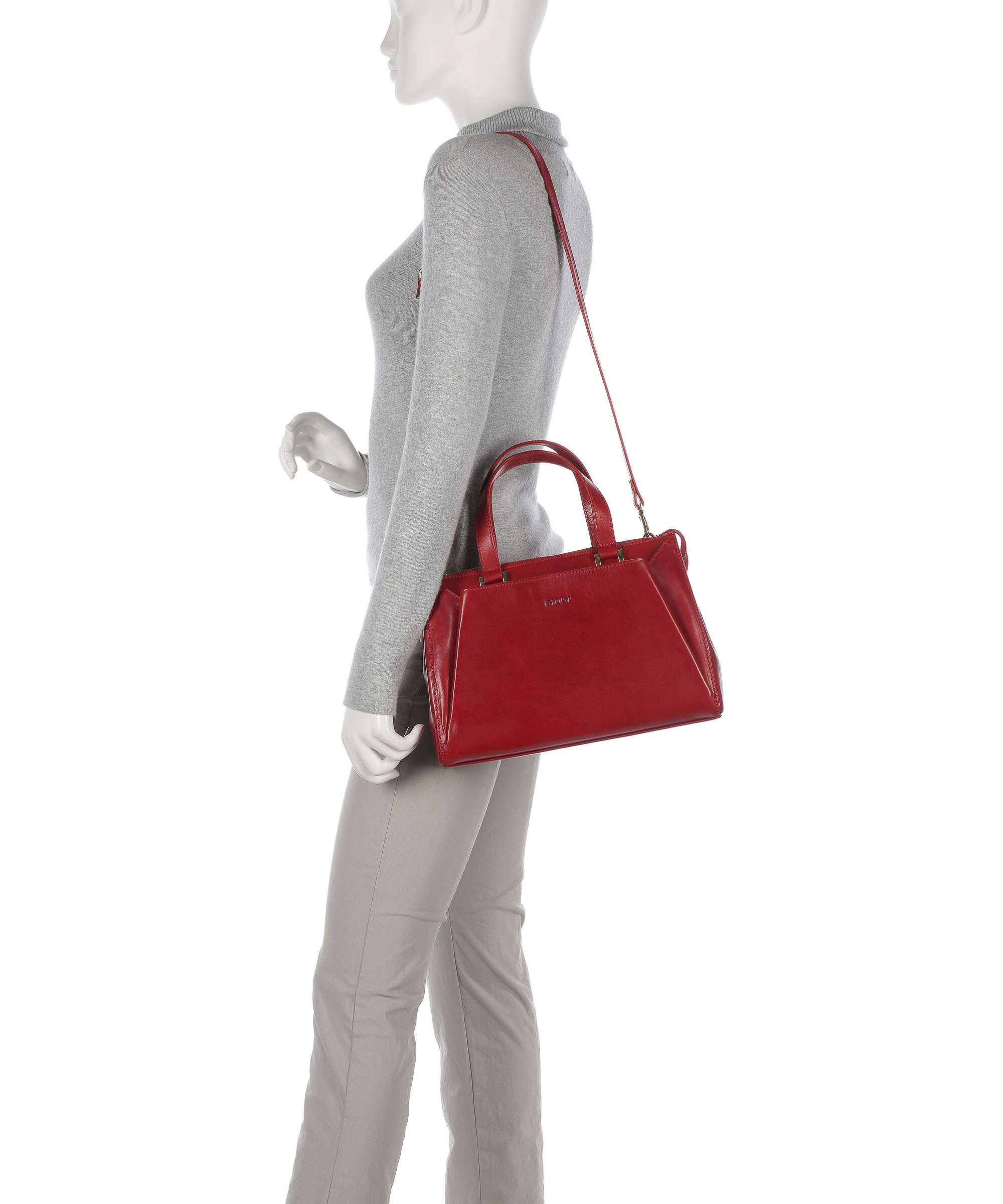 Giudi Crown Handbag red - Image 4