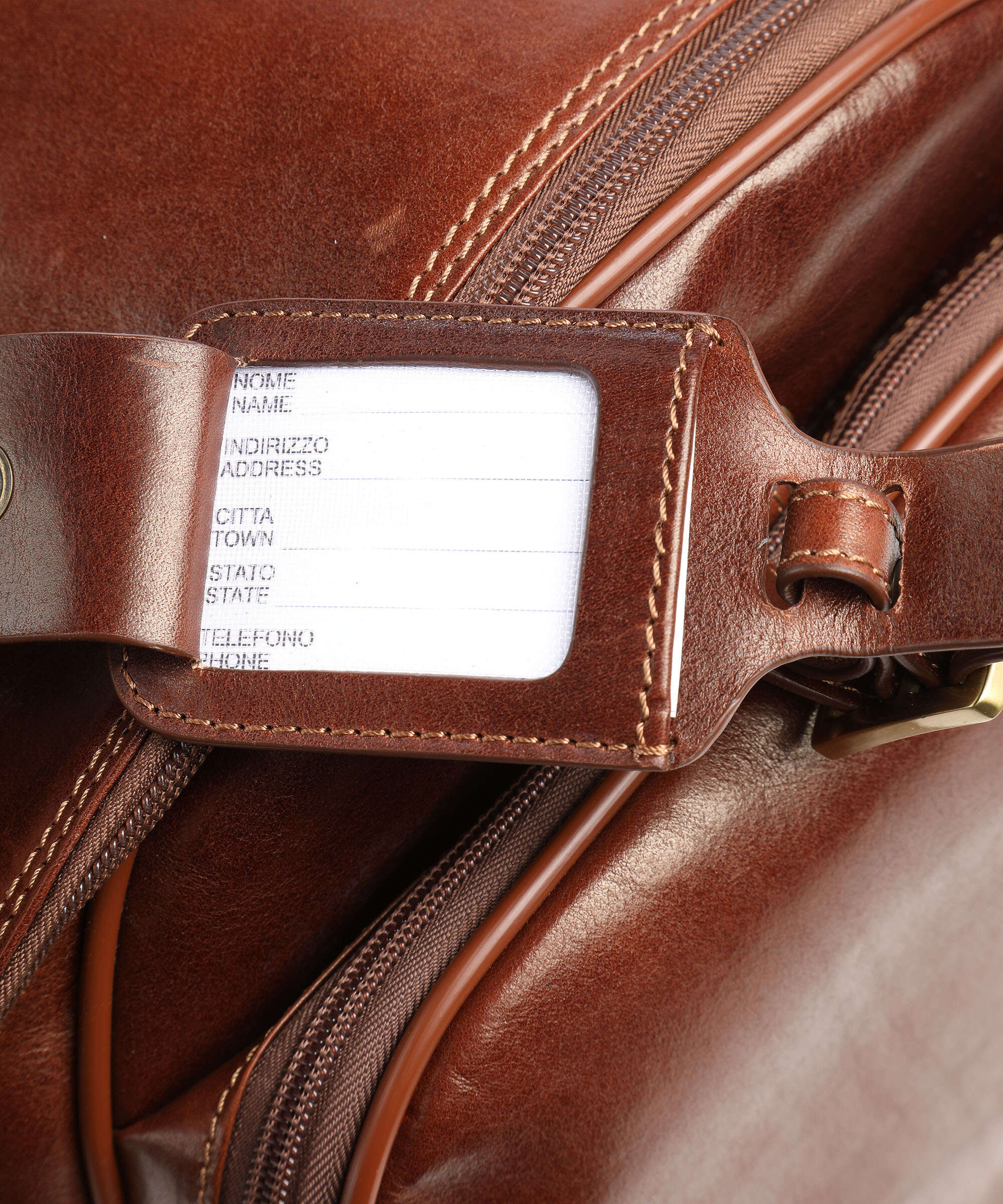 Giudi Weekend bag brown - Image 4