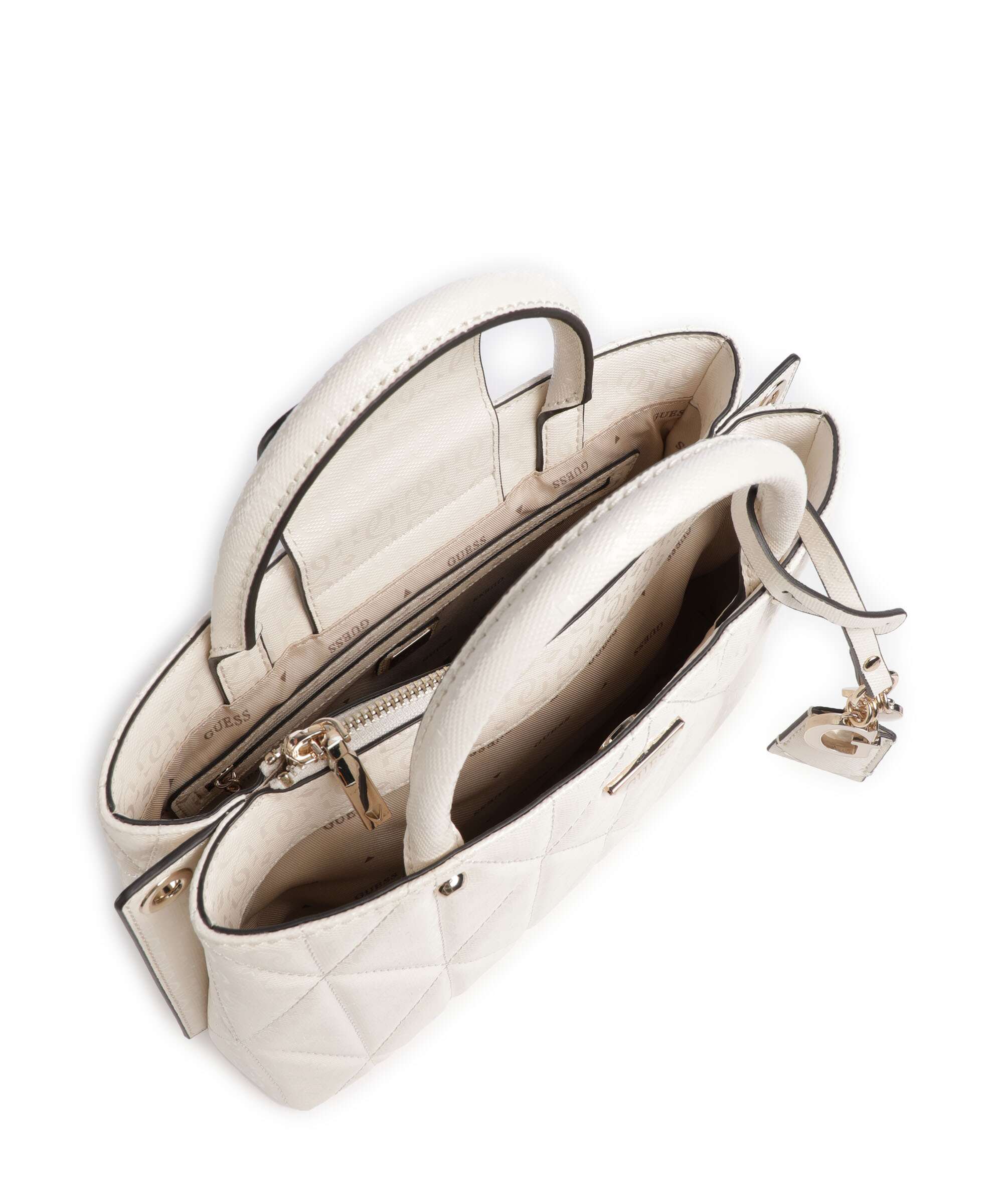 Guess Aldina G-Shine Handbag offwhite - Image 6