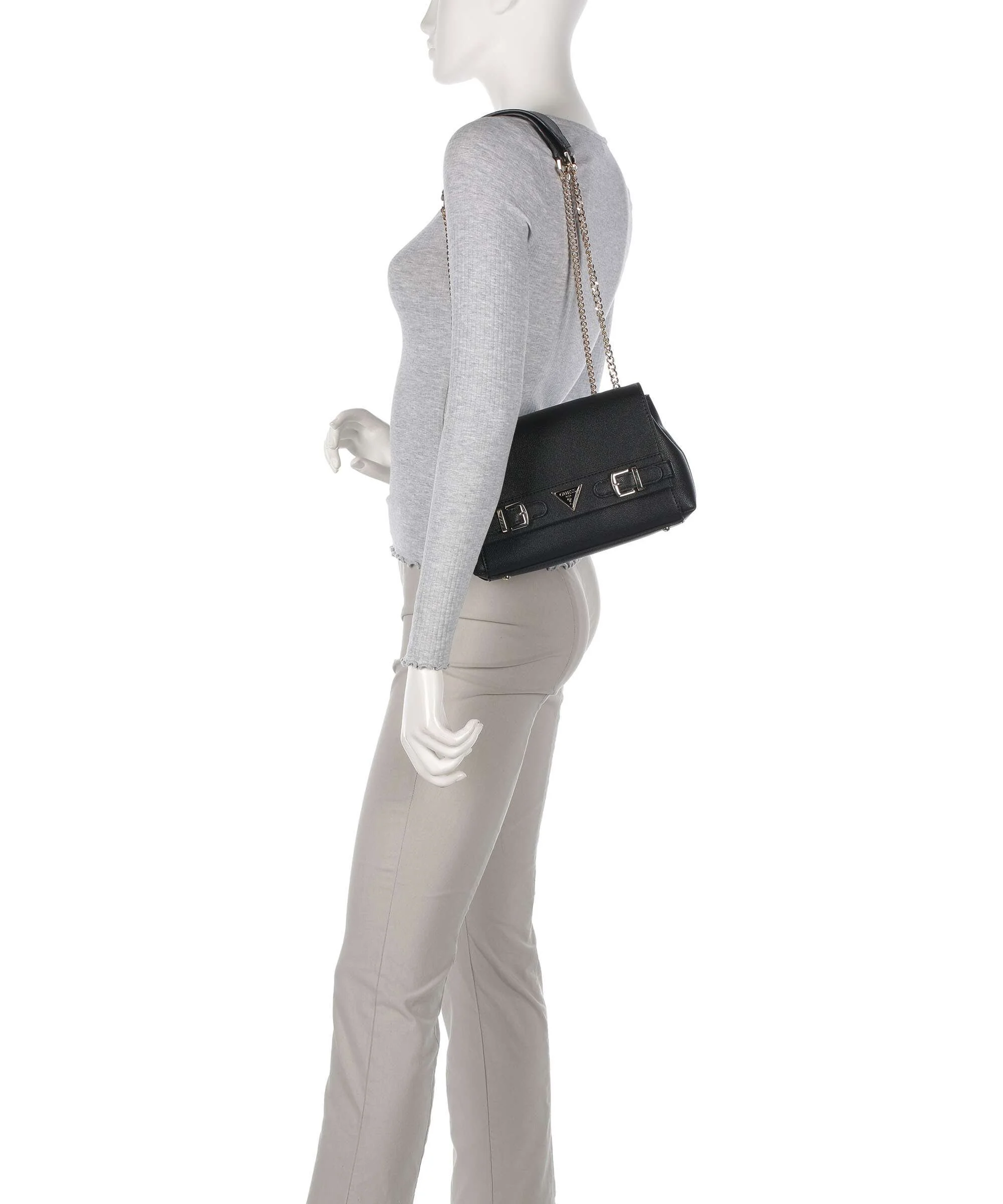 Guess Ali Eco Shoulder bag black - Image 4
