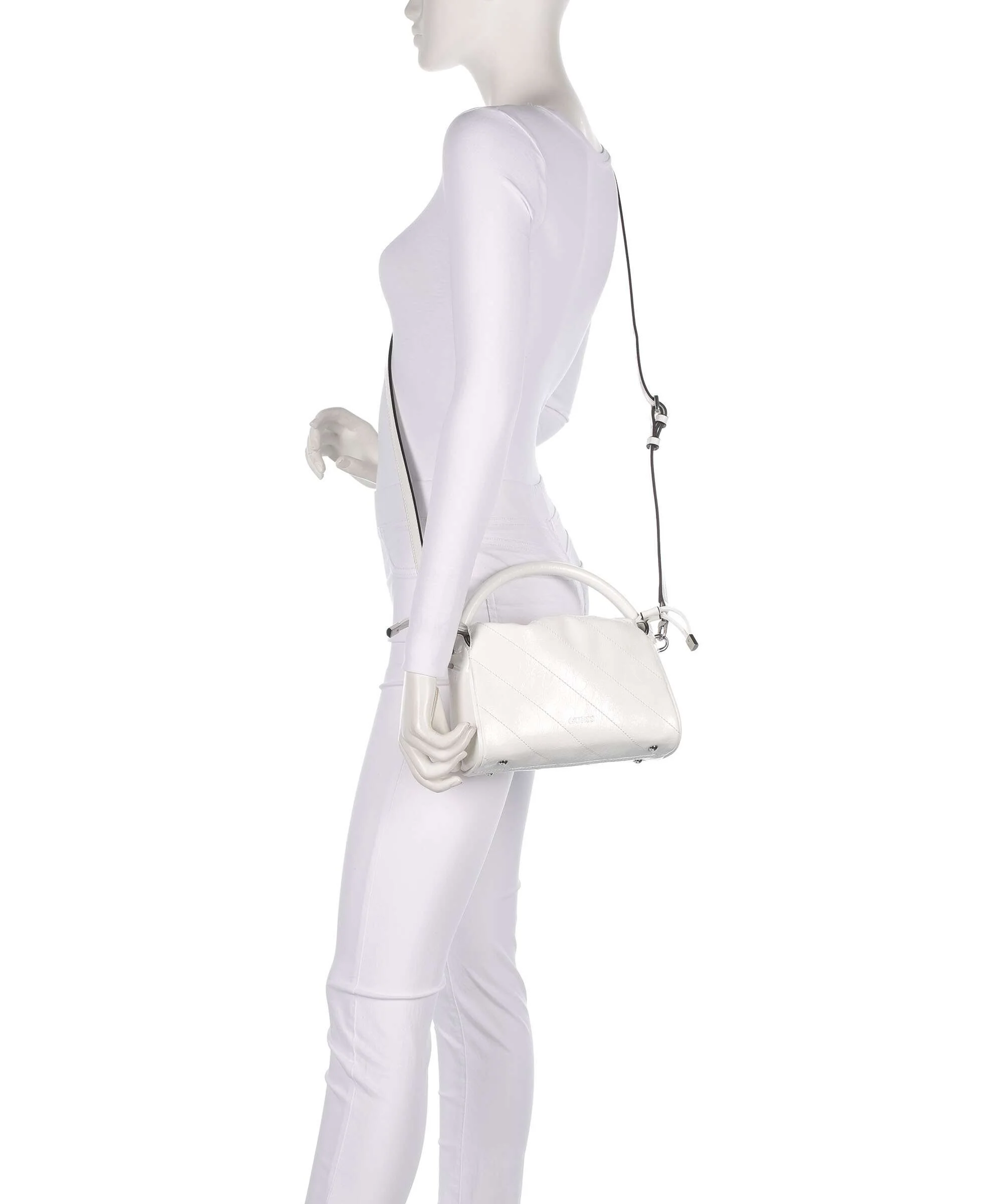 Guess Amys Bucket bag white - Image 3