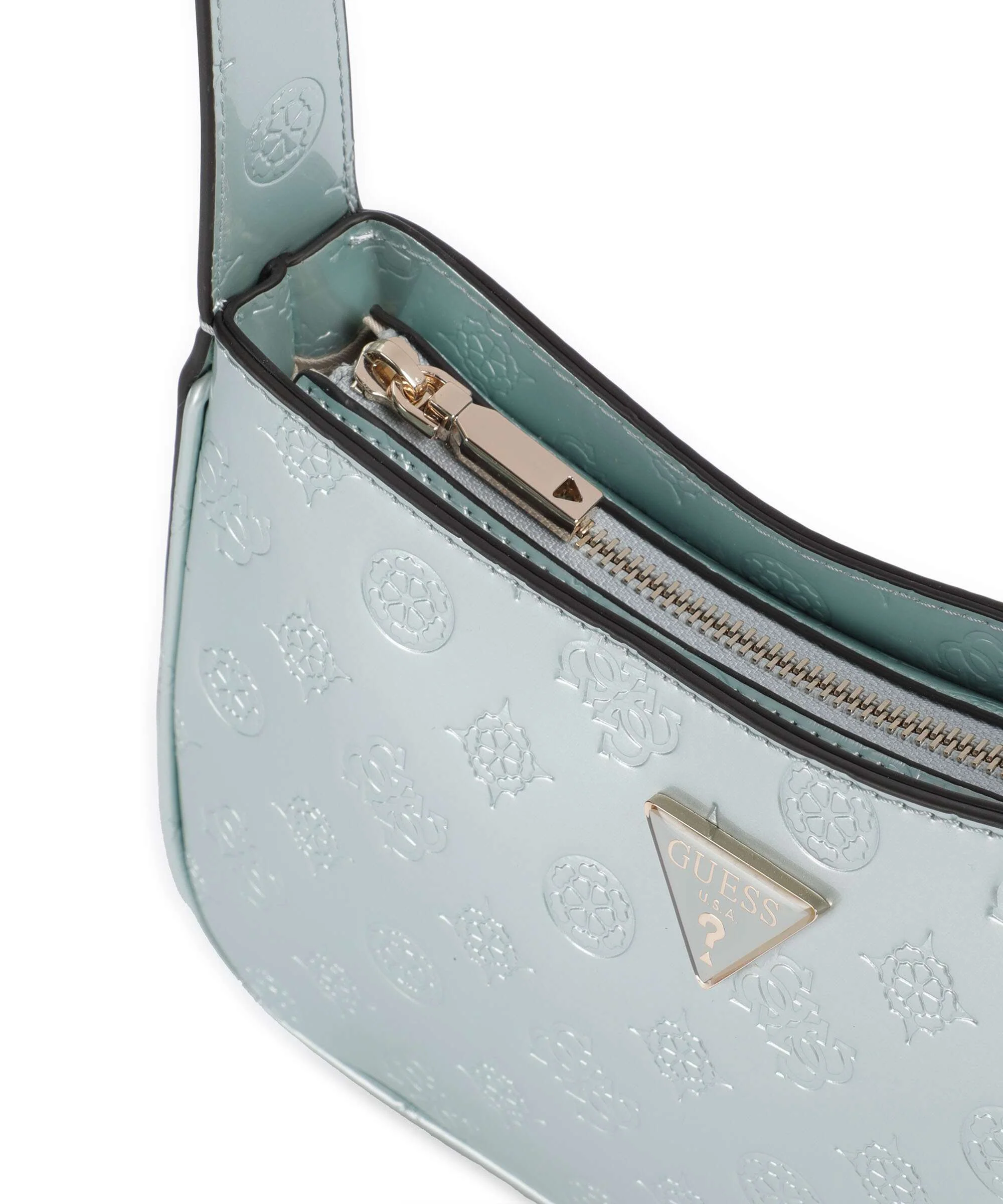 Guess Arnela Shoulder bag powder blue logo - Image 4
