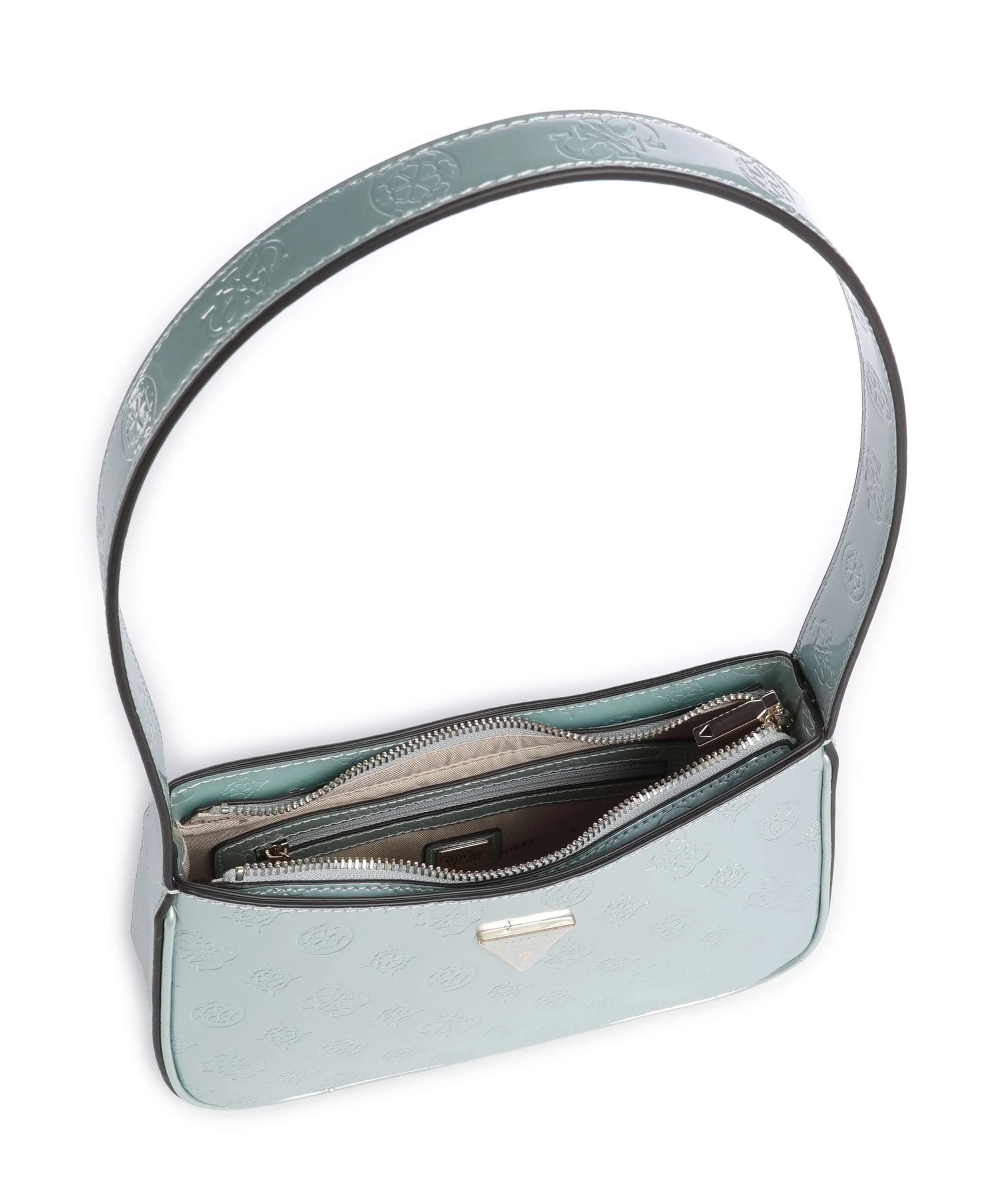 Guess Arnela Shoulder bag powder blue logo - Image 6