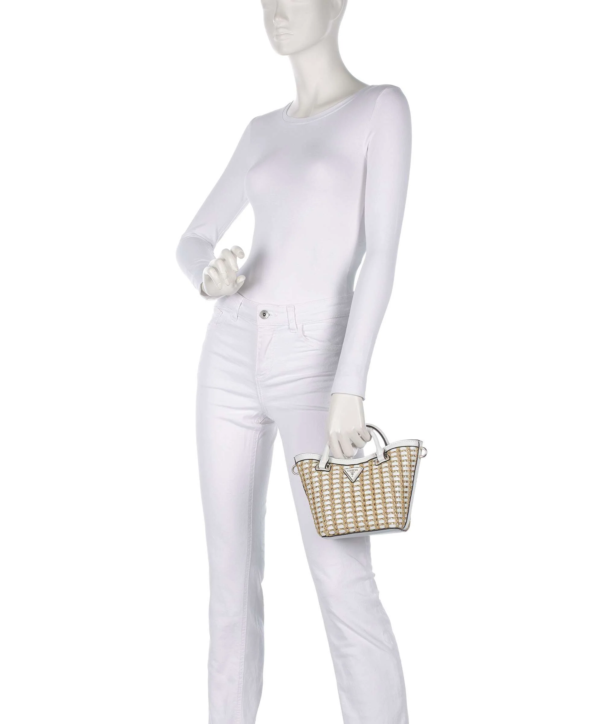 Guess Atalia Mini Crossbody bag natural/white - Image 3