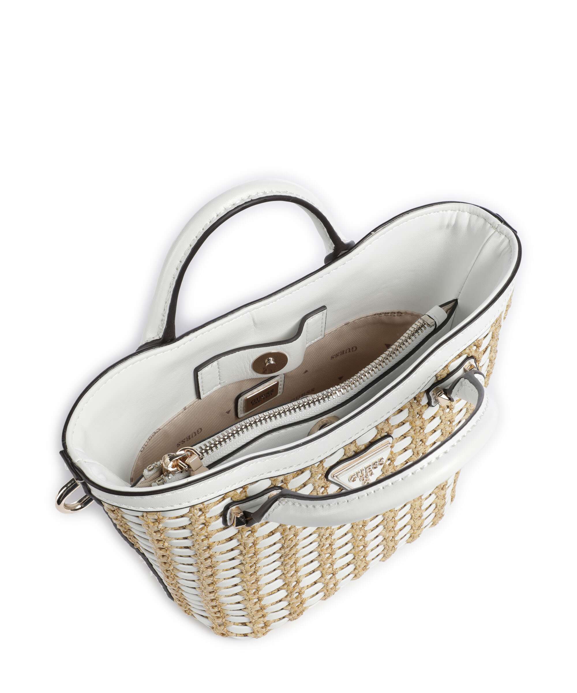 Guess Atalia Mini Crossbody bag natural/white - Image 6
