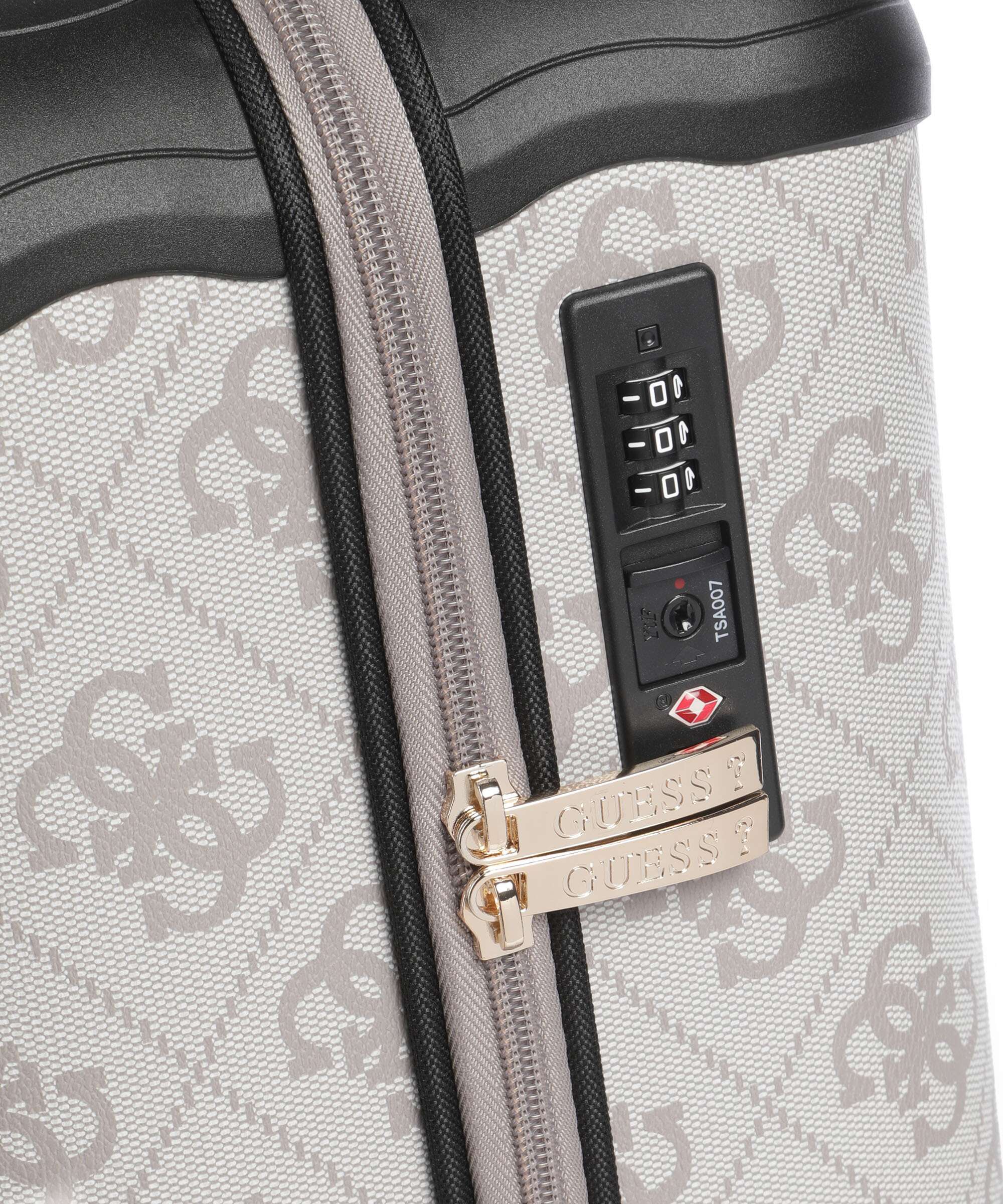 Guess Berta 4G Logo Spinner (4 wheels) dark taupe logo - Image 3