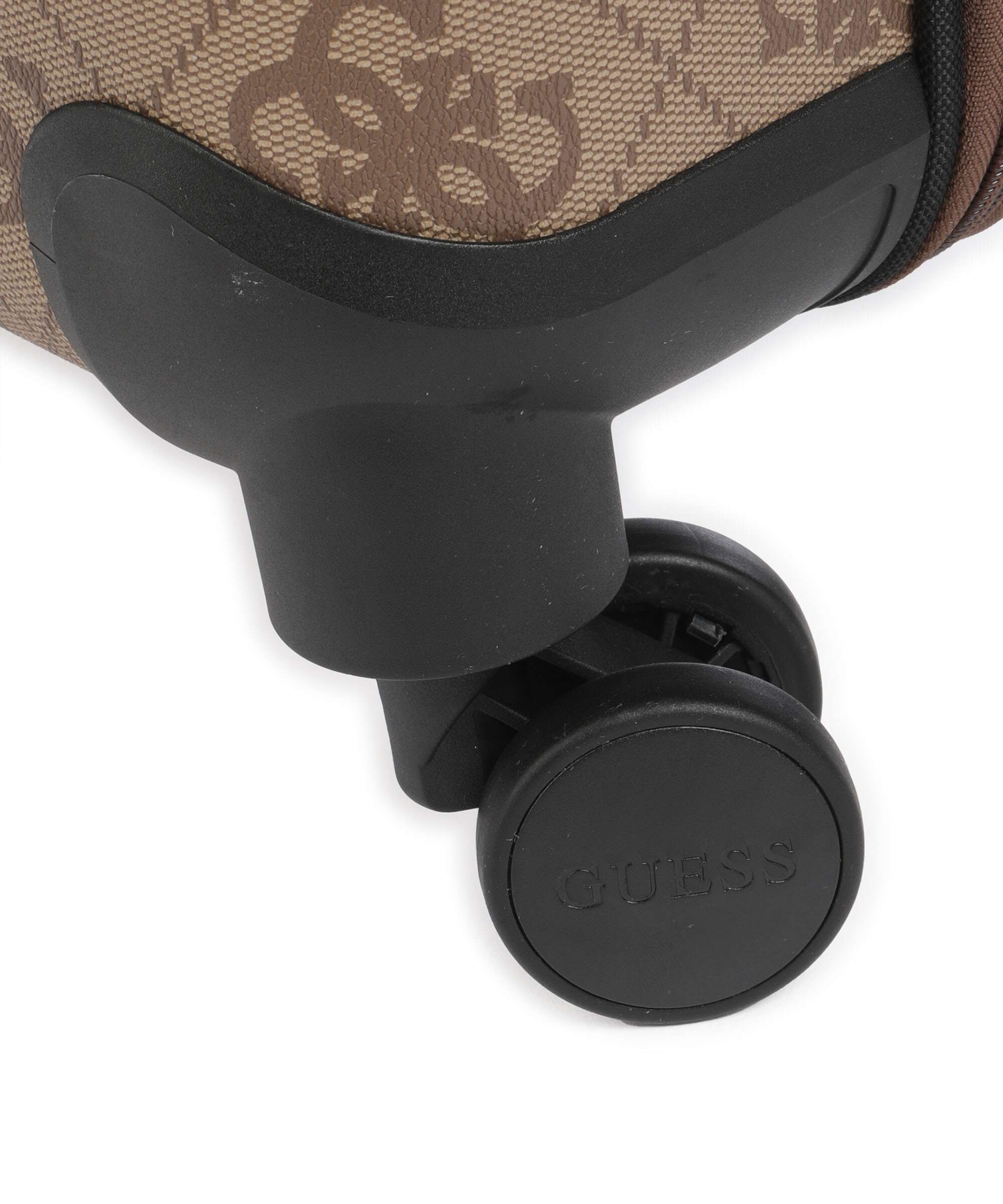 Guess Berta 4G Logo Spinner (4 wheels) latte logo/brown - Image 4
