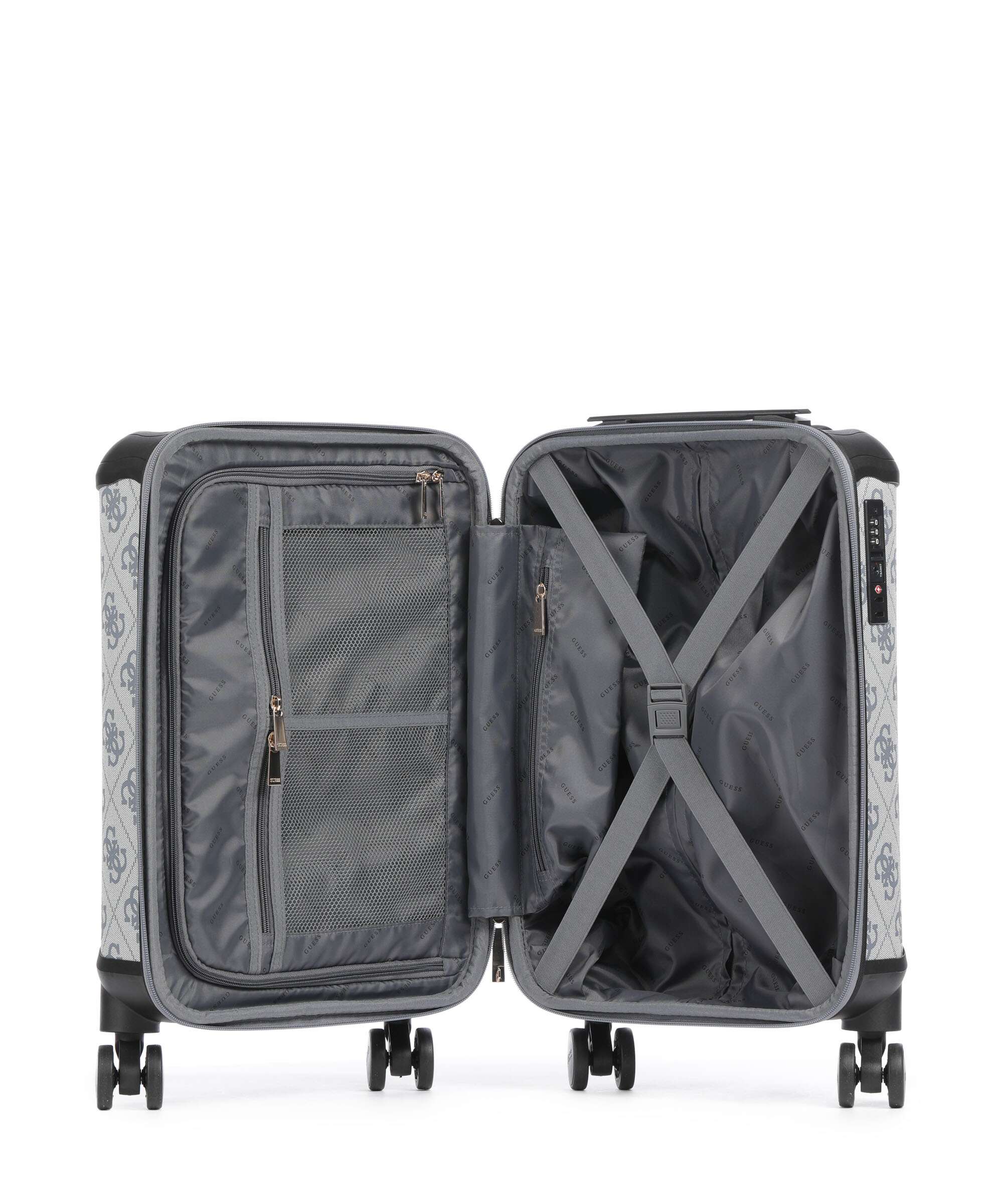 Guess Berta 4G Logo Spinner (4 wheels) slate grey - Image 5