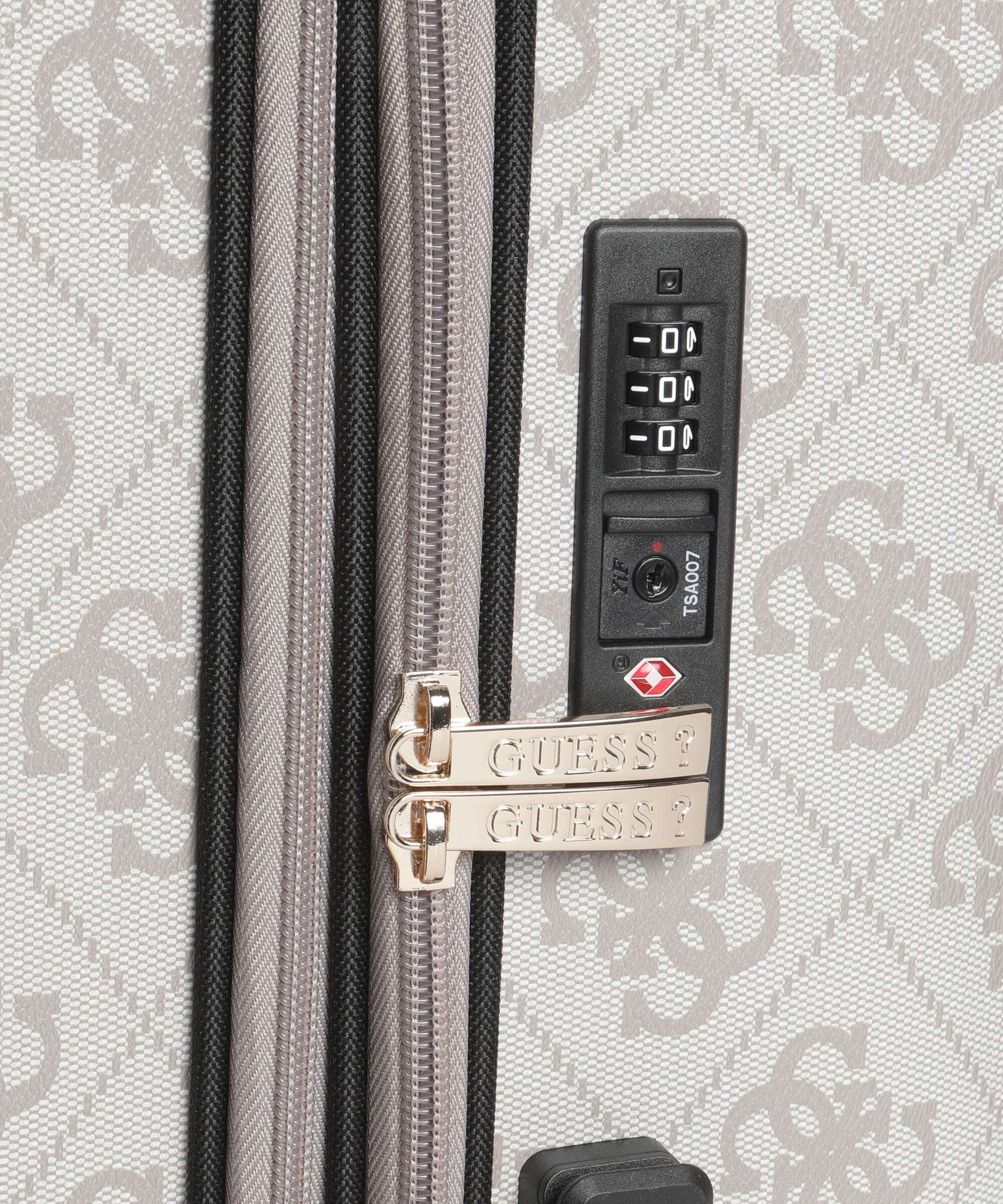 Guess Berta 4G Logo Spinner (4 wheels) dark taupe logo - Image 3