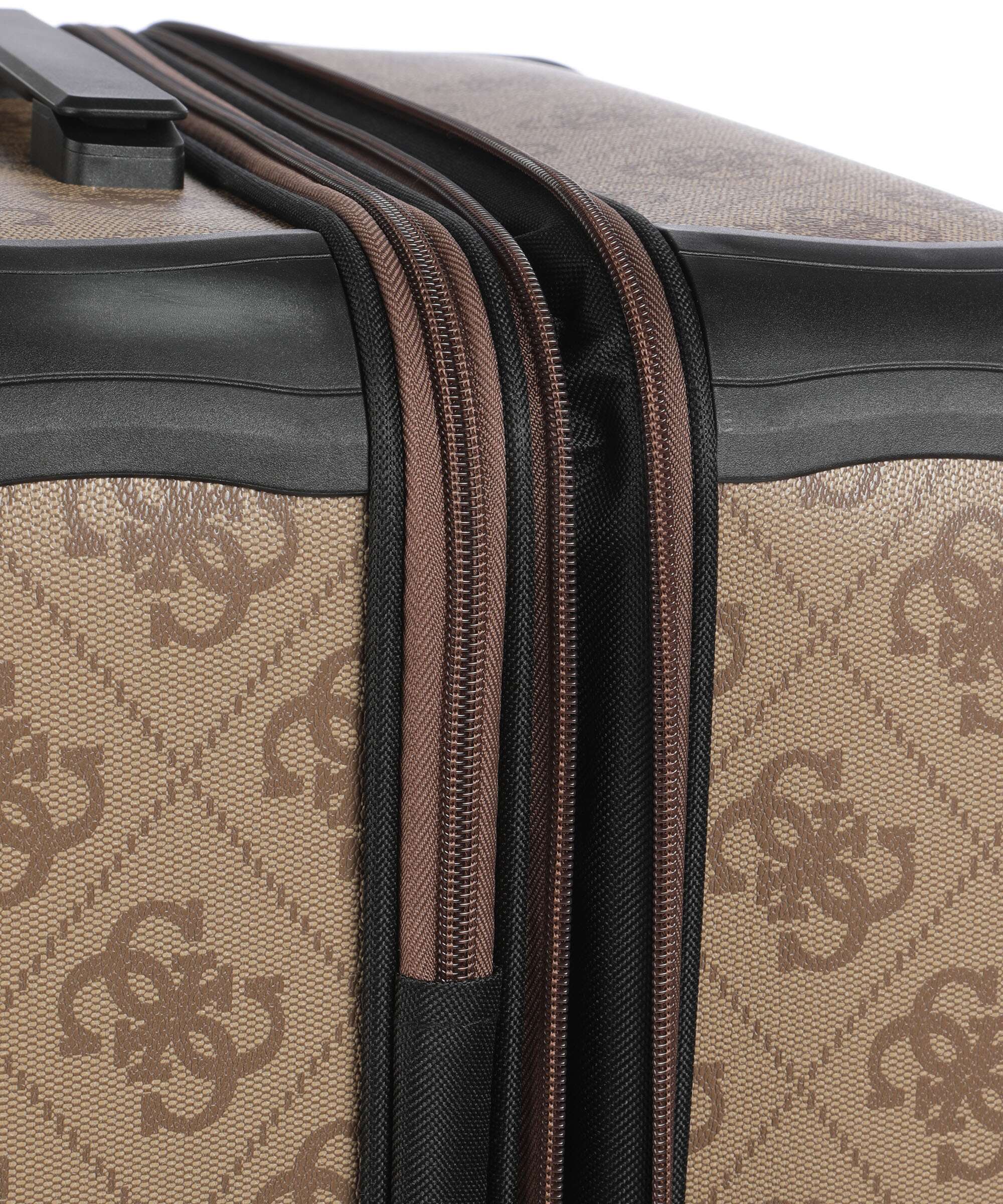 Guess Berta Maxi 4G Spinner (4 wheels) latte logo/brown - Image 4