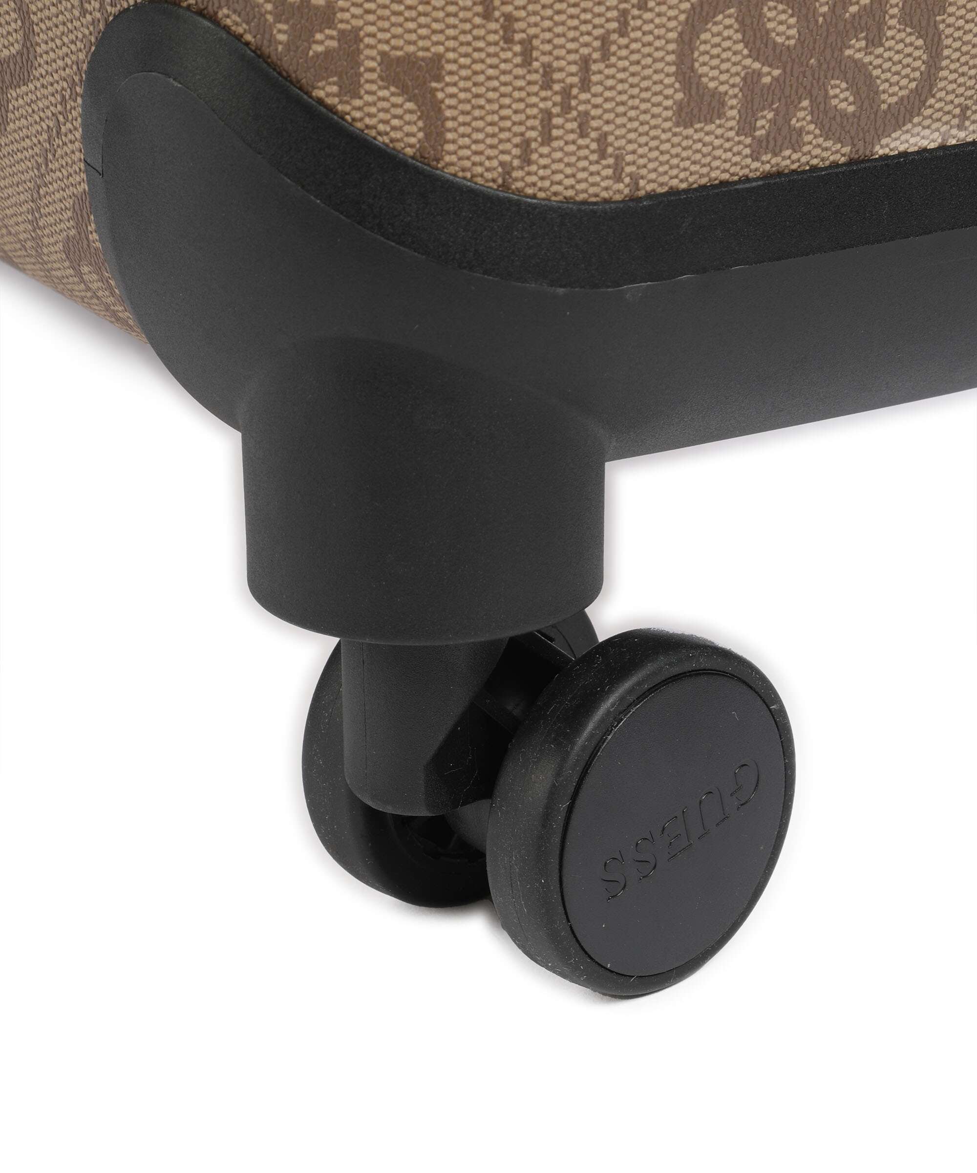 Guess Berta Maxi 4G Spinner (4 wheels) latte logo/brown - Image 5