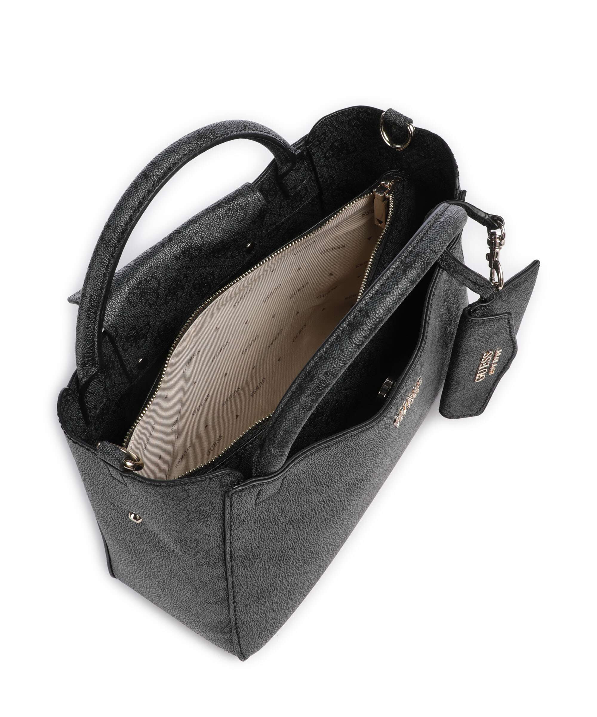 Guess Brenton Handbag coal logo - Image 6