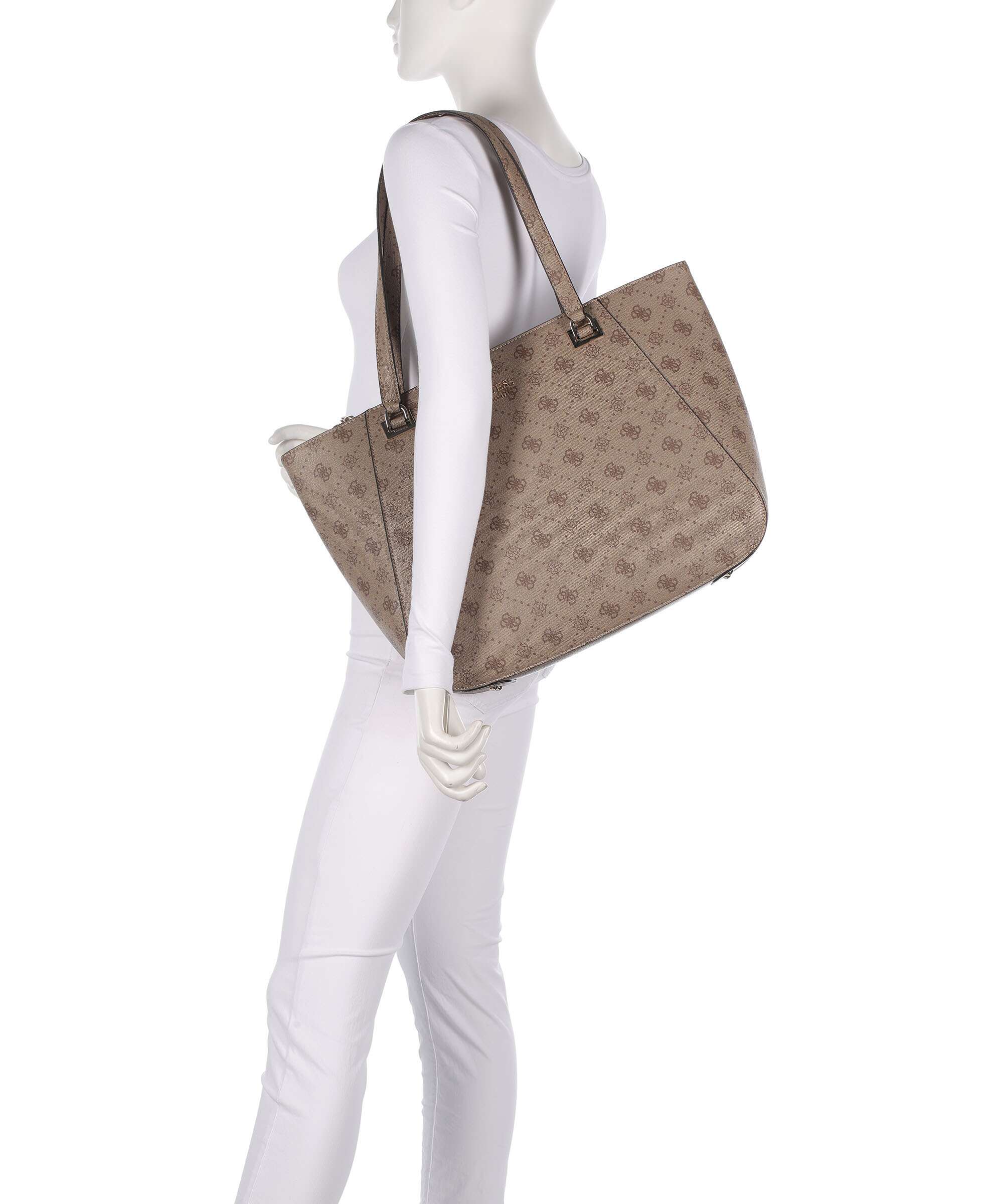 Guess Calebra Tote bag latte logo - Image 3