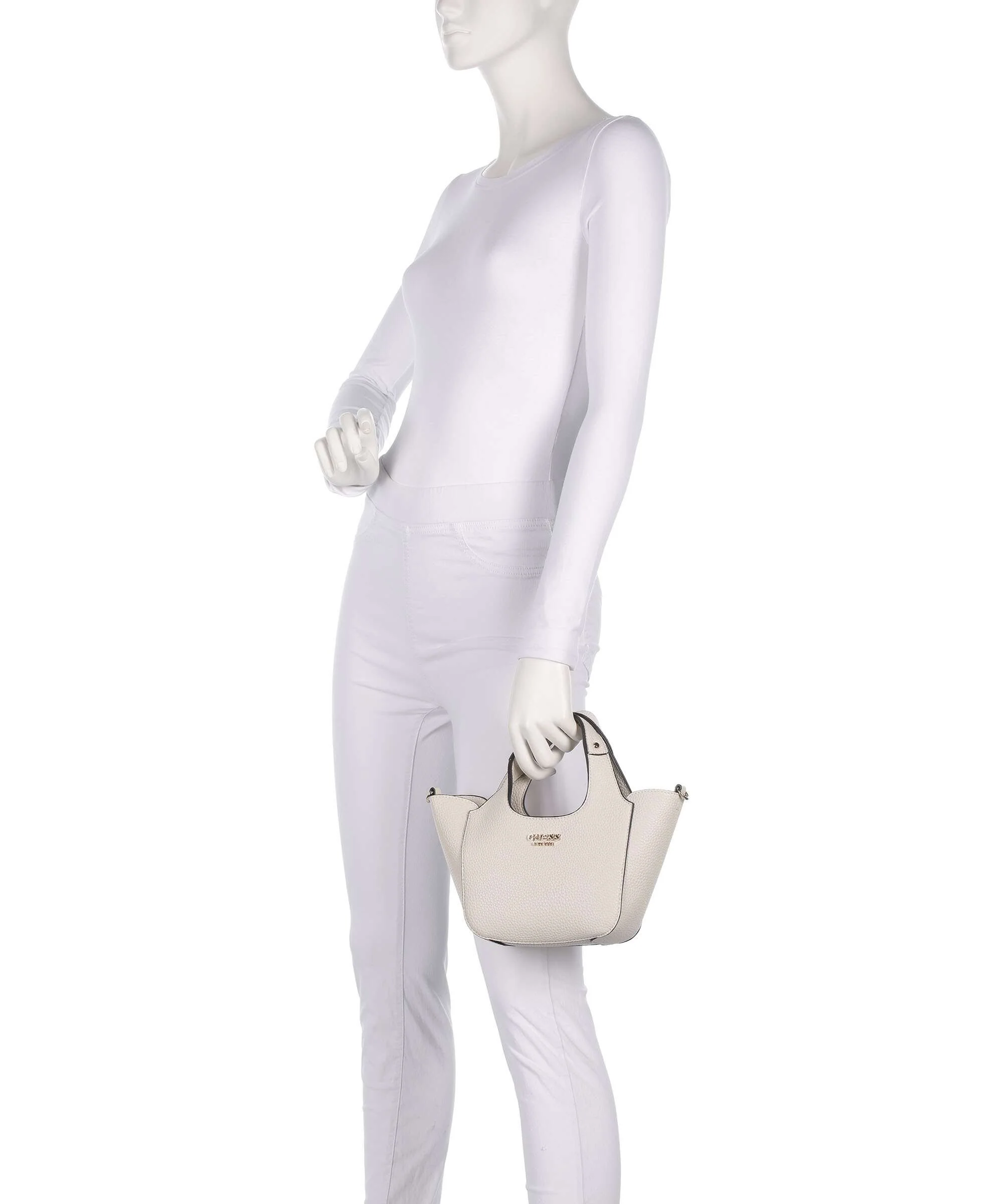 Guess Calista Mini Handbag bone - Image 3