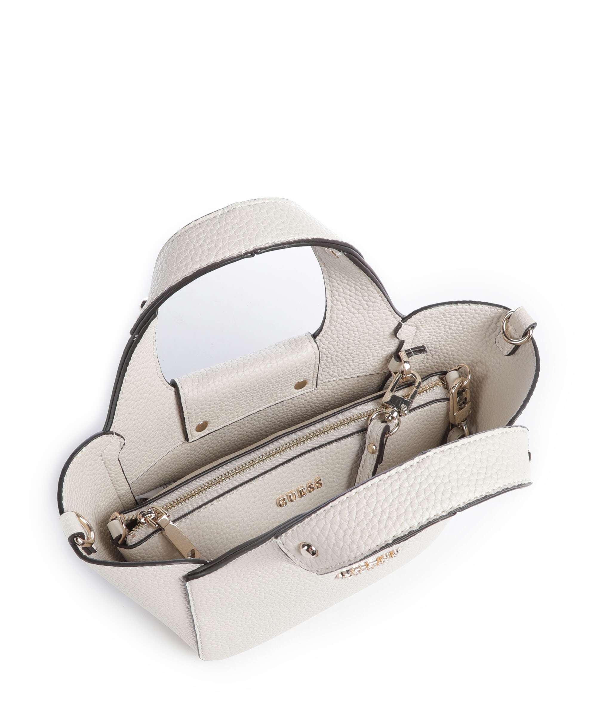 Guess Calista Mini Handbag bone - Image 7