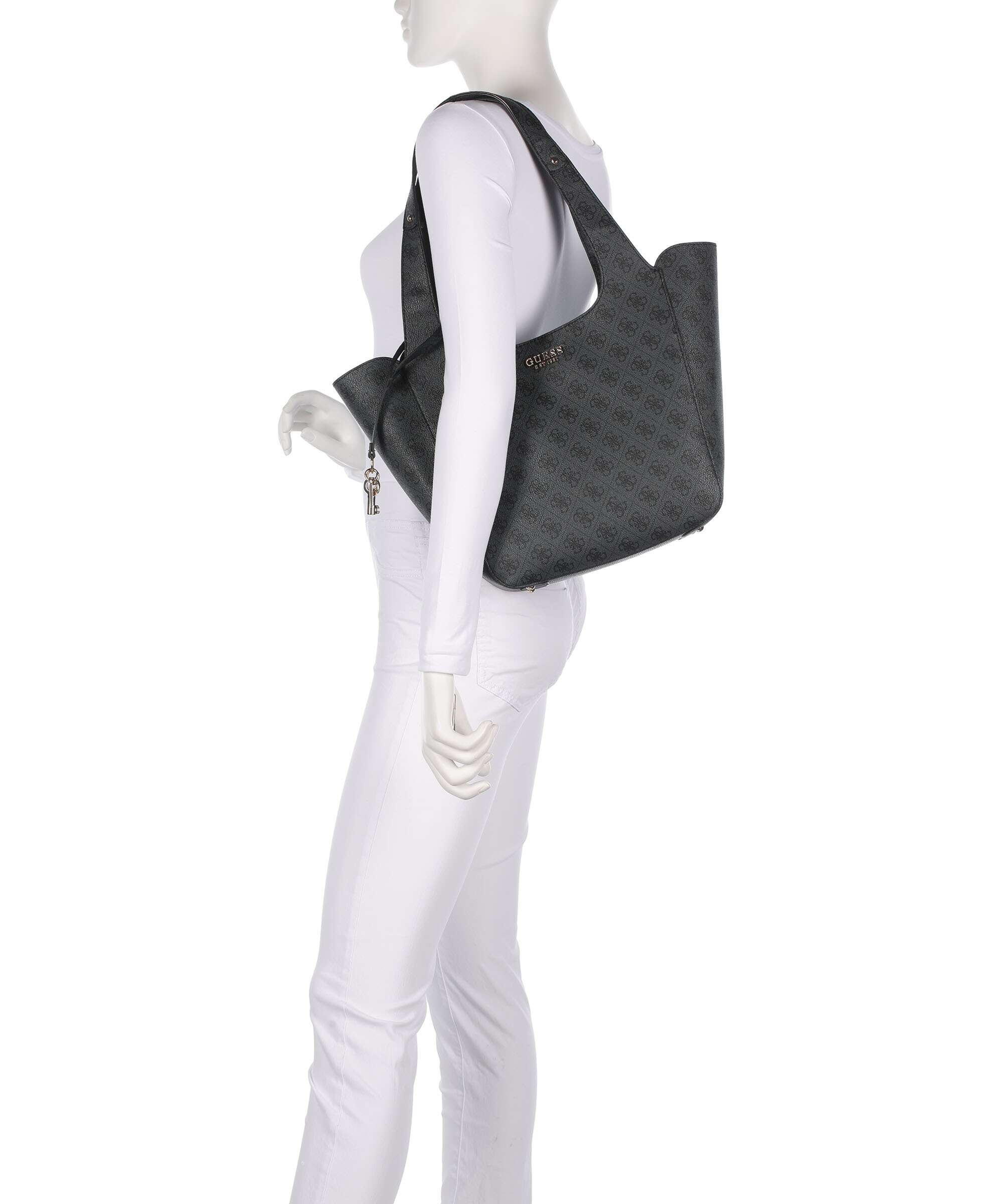 Guess Calista Tote bag coal logo - Image 3