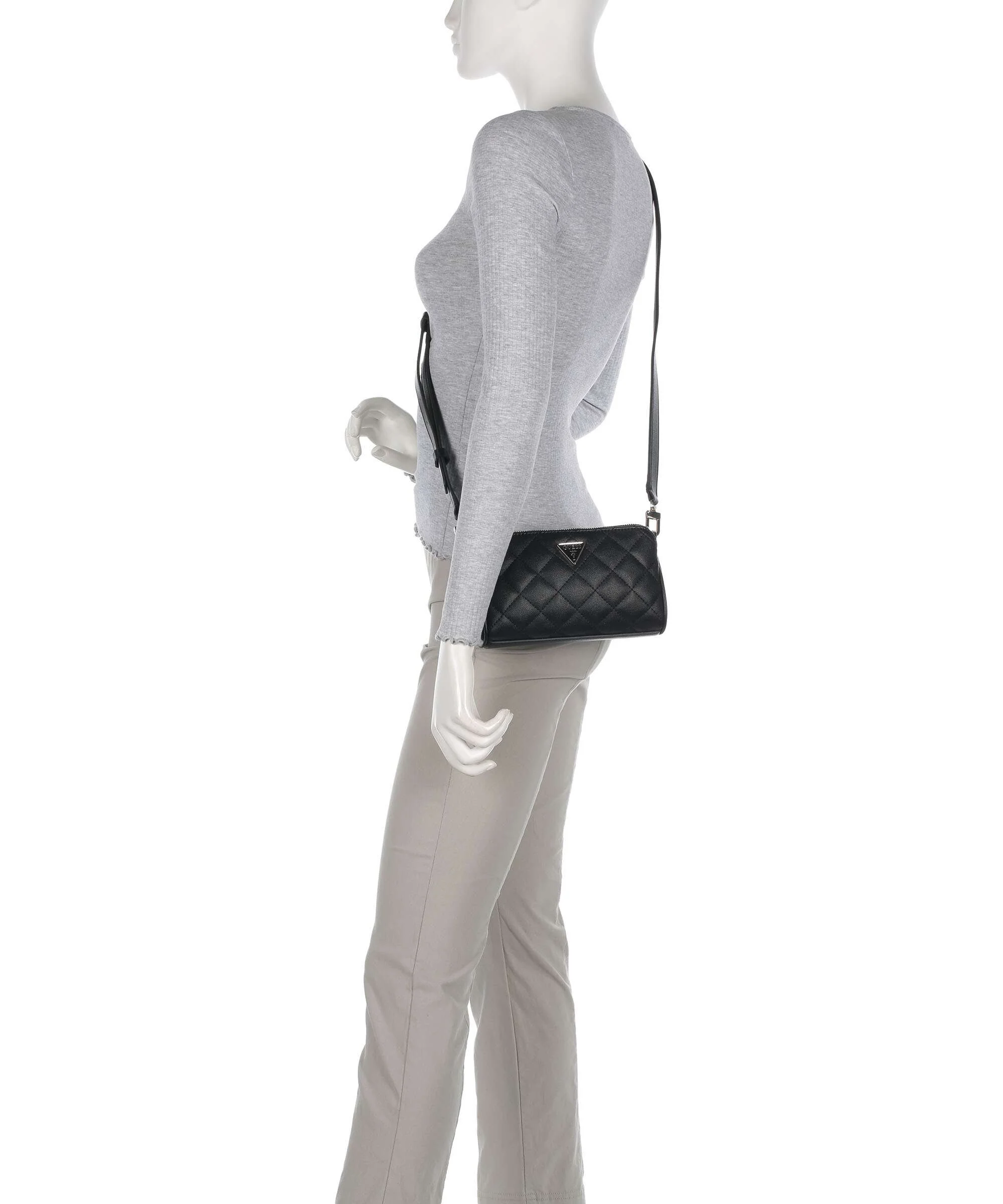 Guess Carly Eco Crossbody bag black - Image 3