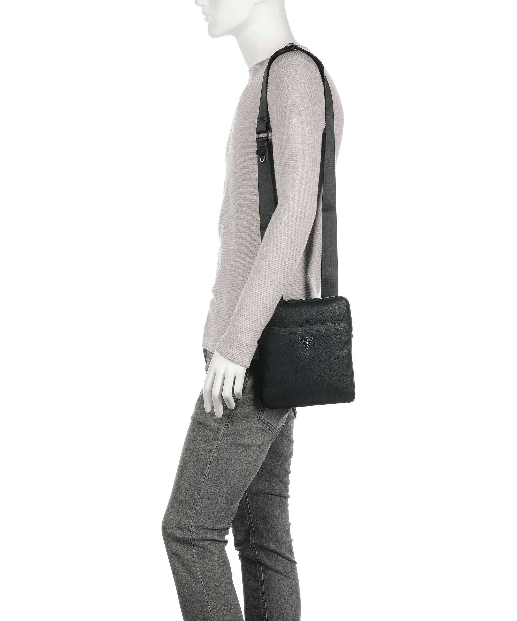 Guess Certosa Eco Crossbody bag black - Image 3