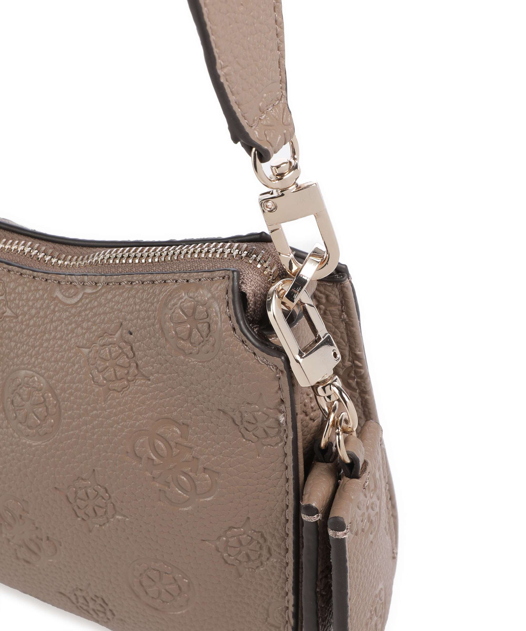 Guess Cresidia Shoulder bag dark taupe logo - Image 4