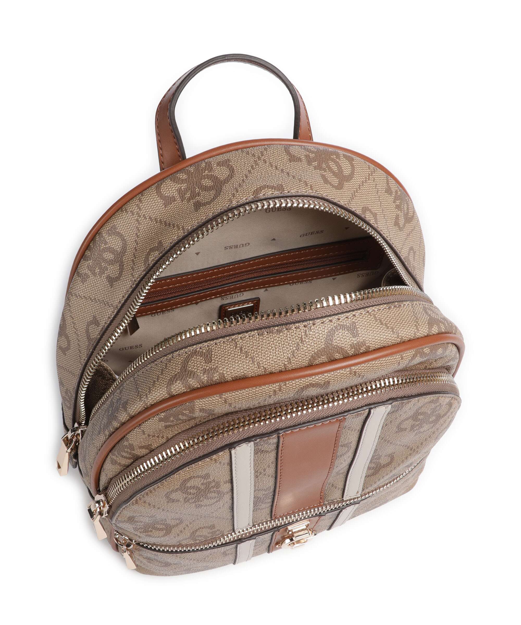 Guess Erenia Backpack latte logo - Image 5
