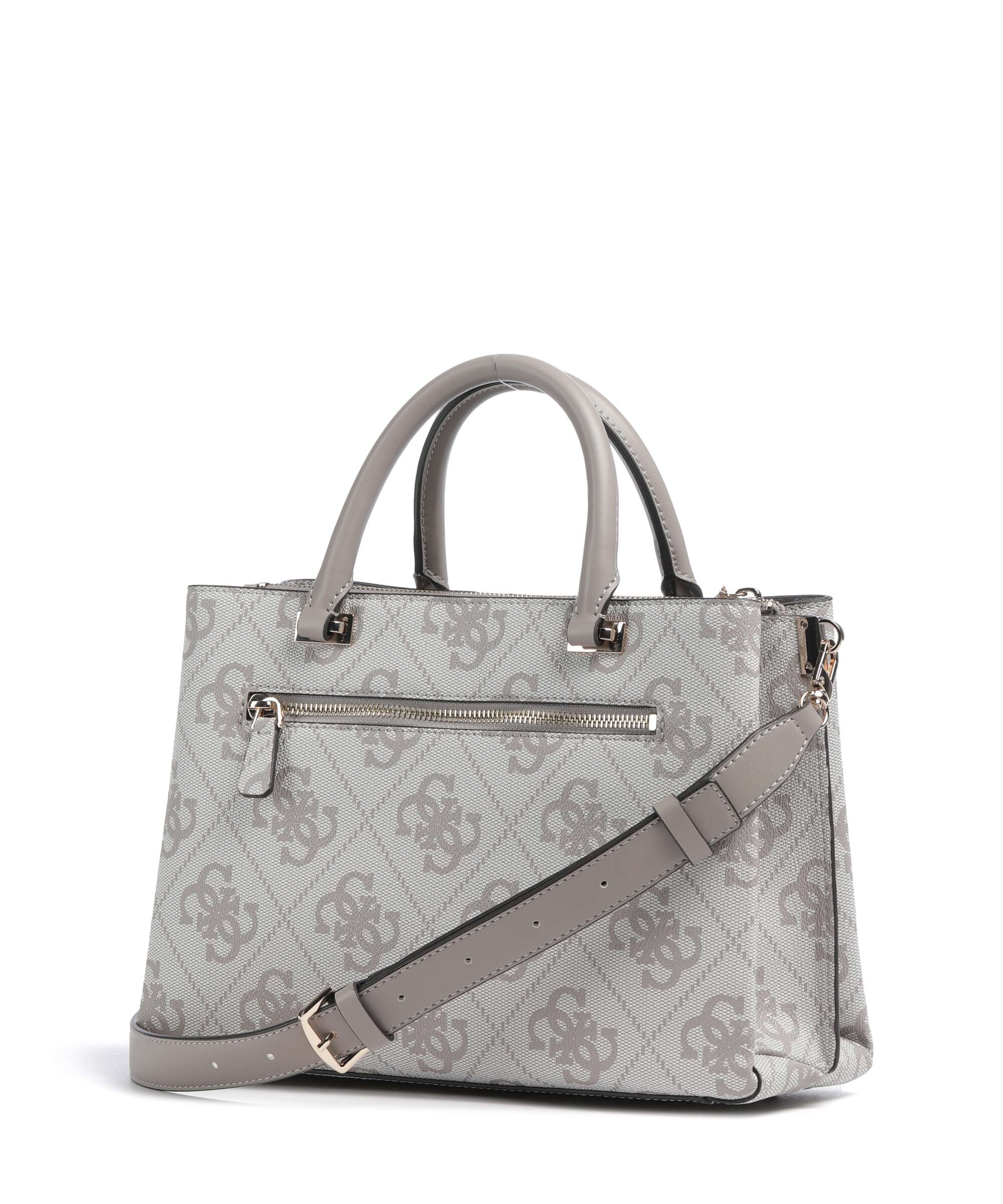Guess Erenia Handbag dark taupe logo - Image 2
