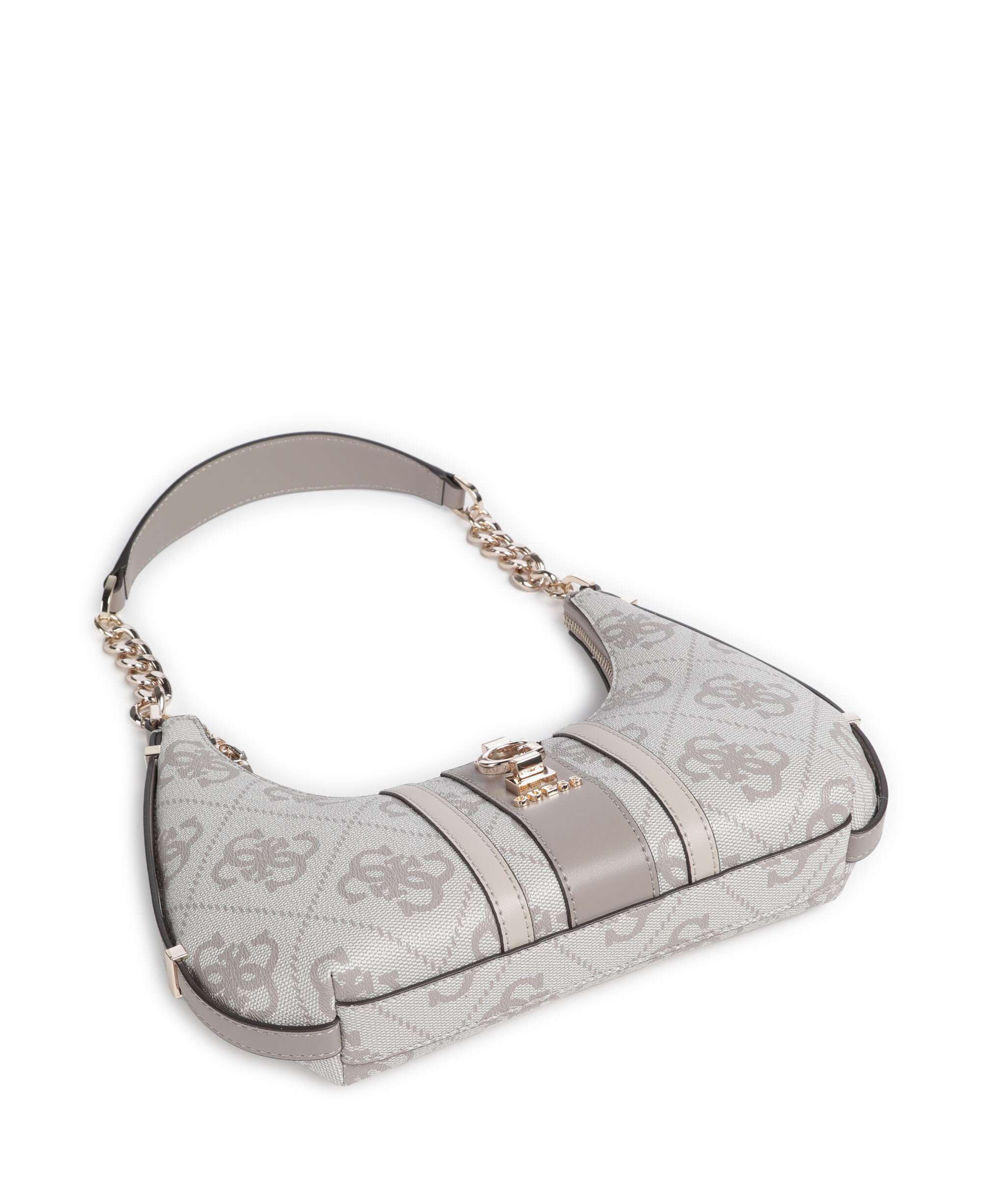 Guess Erenia Shoulder bag dark taupe logo - Image 5