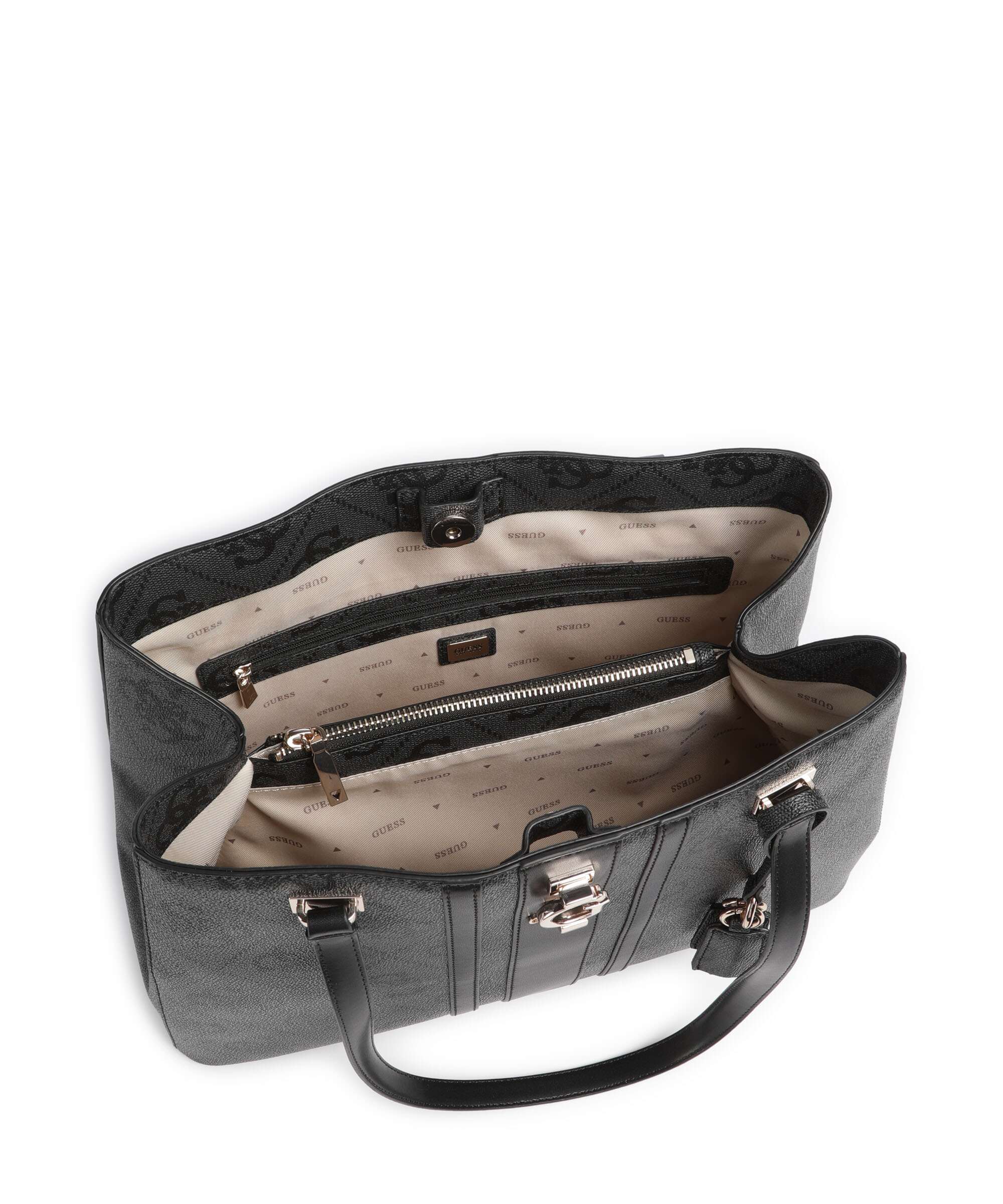 Guess Erenia Tote bag coal logo - Image 6