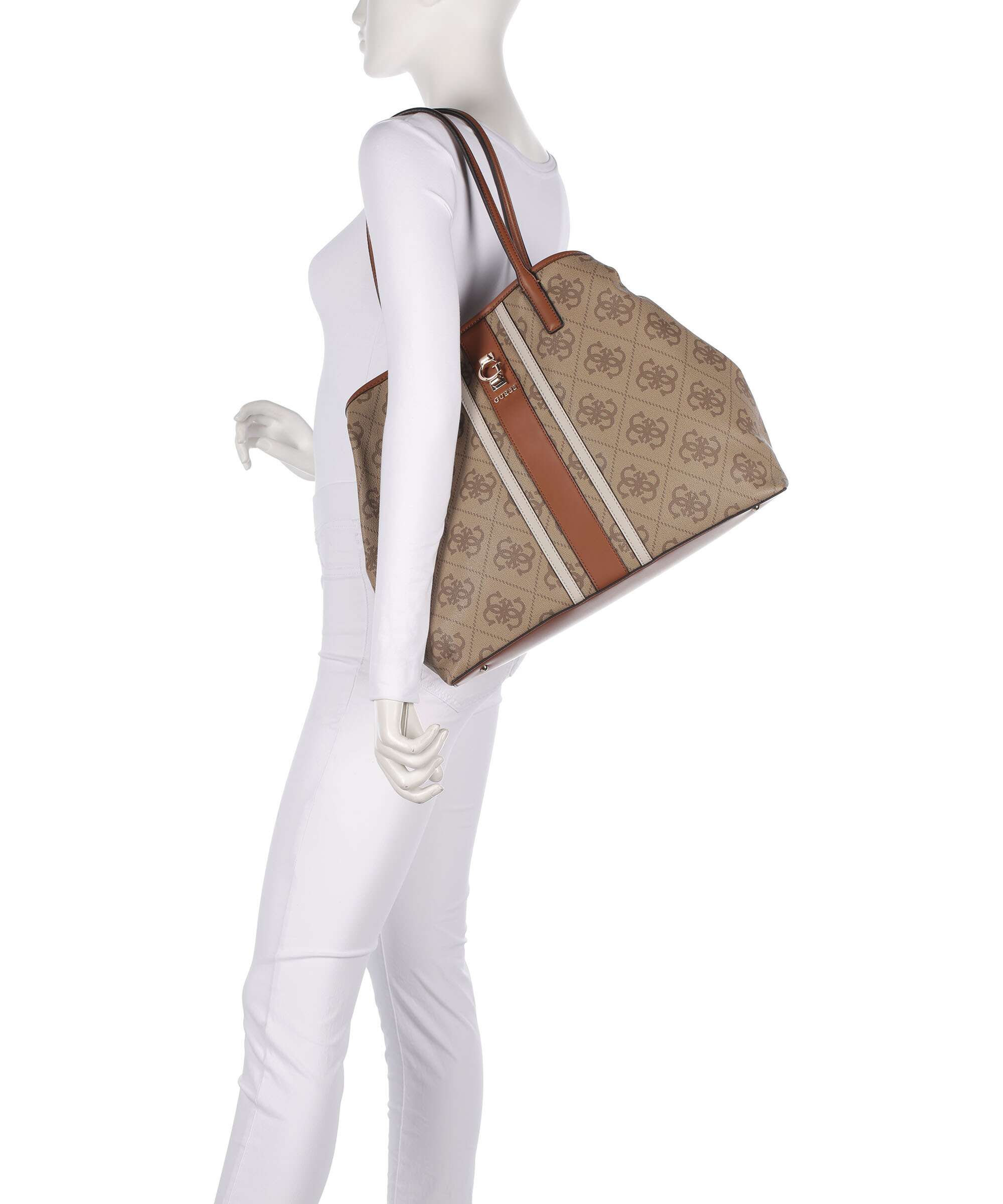 Guess Erenia Tote bag latte logo - Image 3