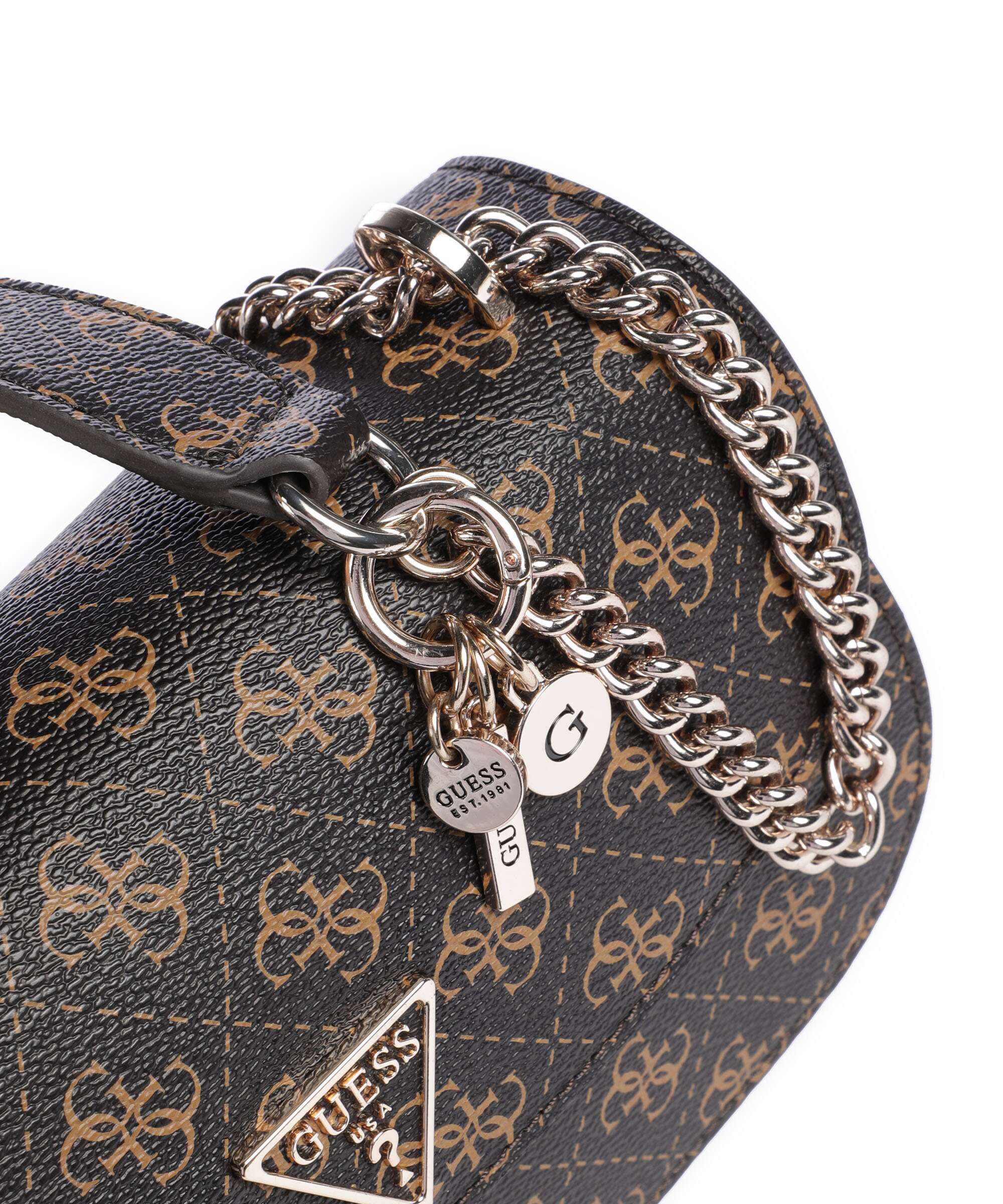 Guess Erica Eco Shoulder bag brown logo - Image 5