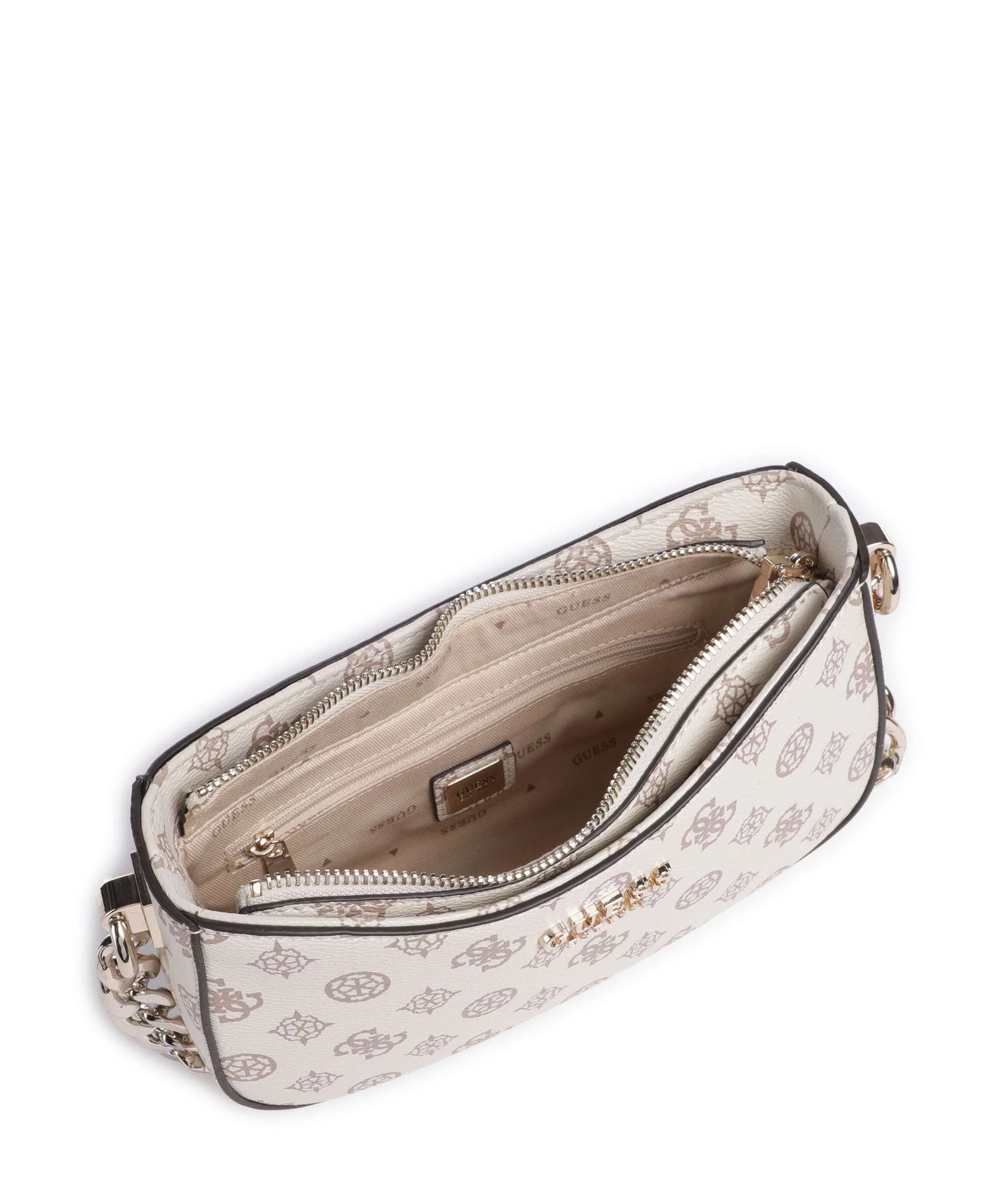 Guess Evelune Shoulder bag cream logo - Image 6