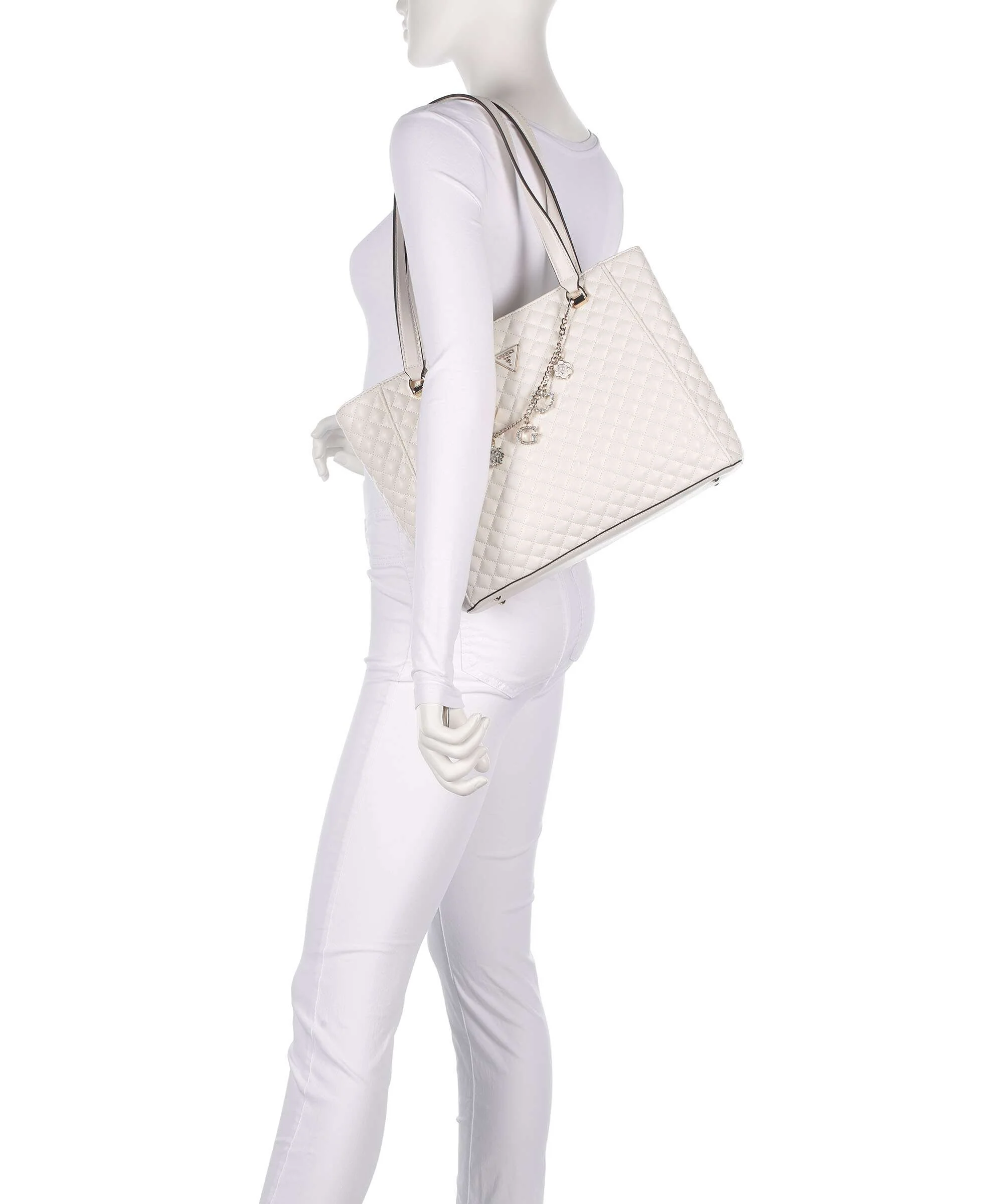 Guess Everlee Tote bag offwhite - Image 3