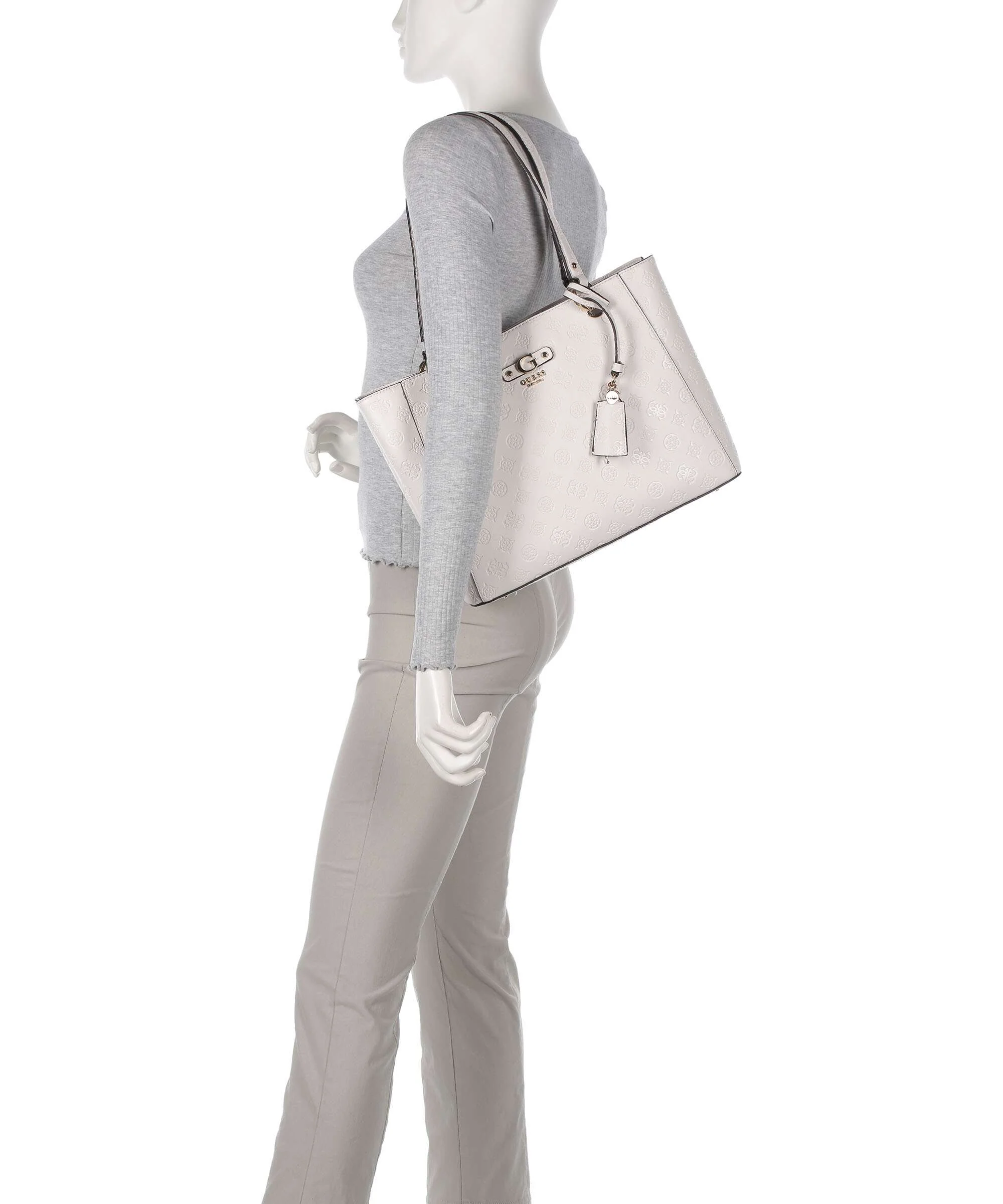 Guess Gerty Peony Tote bag offwhite - Image 3